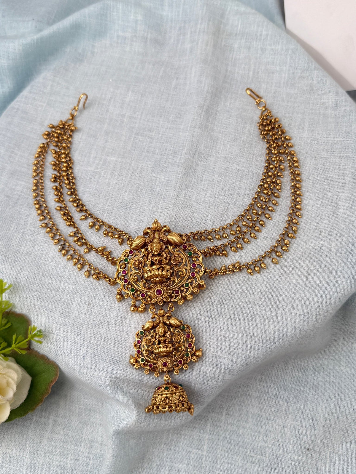 Antique Jadebille With Lakshmi Maatal Premium| J0116 - Mahilas