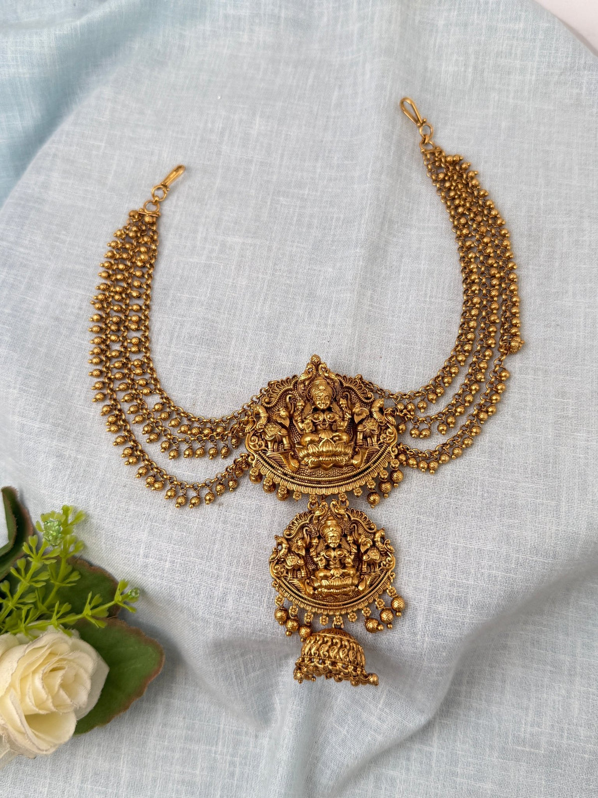 Antique Jadebille With Lakshmi Maatal Premium| J0117 - Mahilas