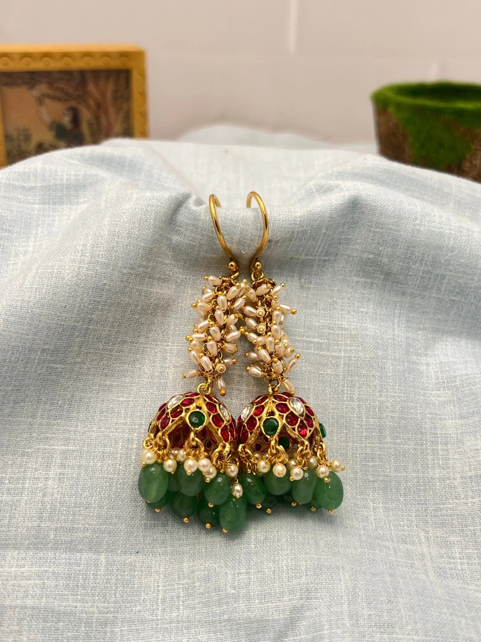 Antique Jhumka 0081 - Mahilas