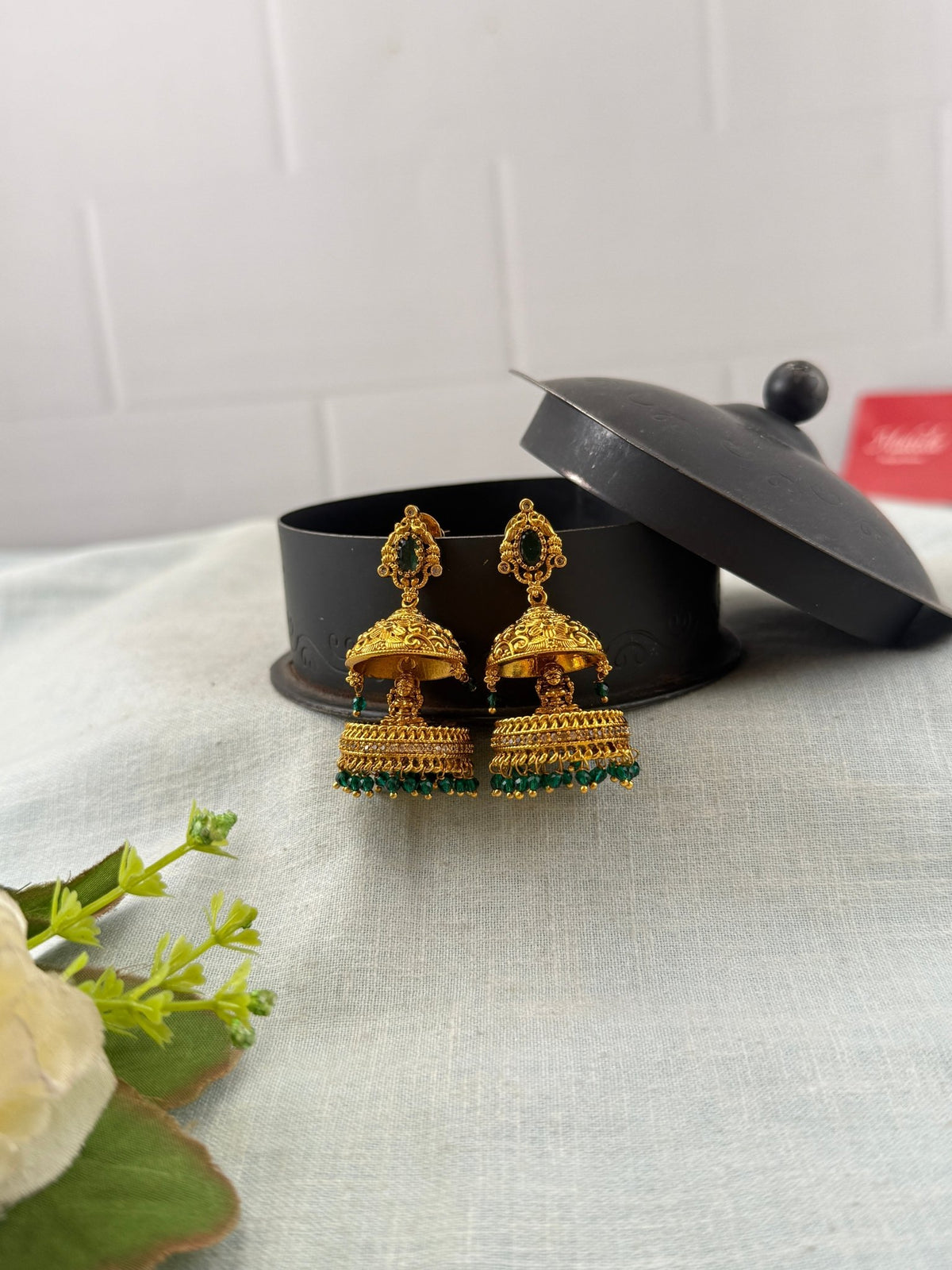 Antique Jhumka Earrings | E0153 - Mahilas