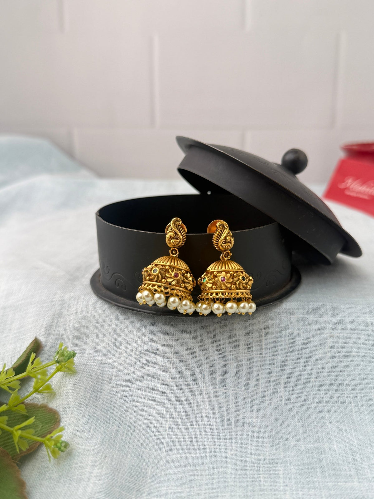 Antique Jhumka Earrings| E0724 - Mahilas