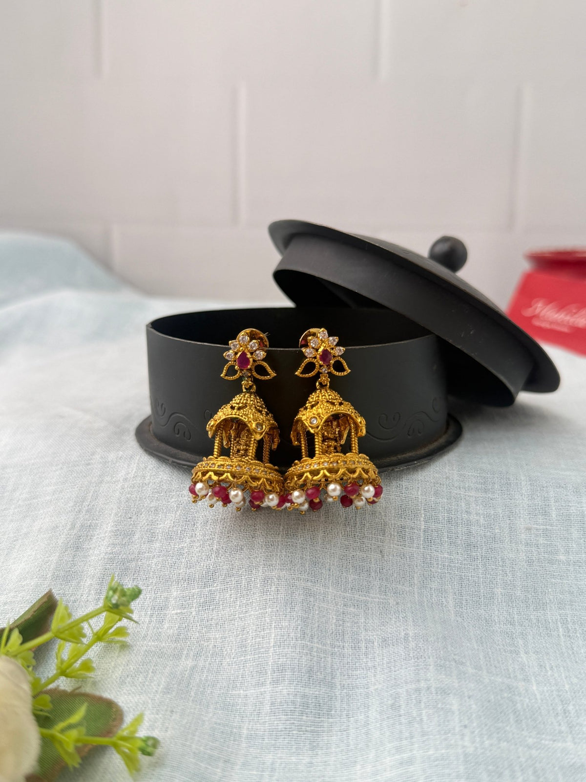 Antique Jhumka Earrings| E0759 - Mahilas