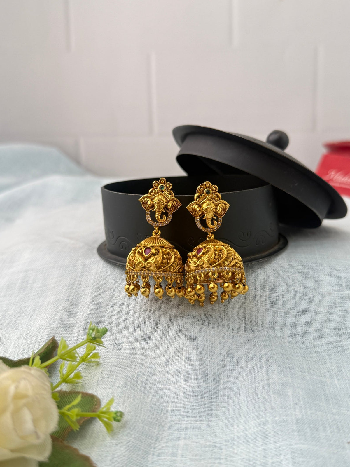 Antique Jhumka Earrings| E0765 - Mahilas