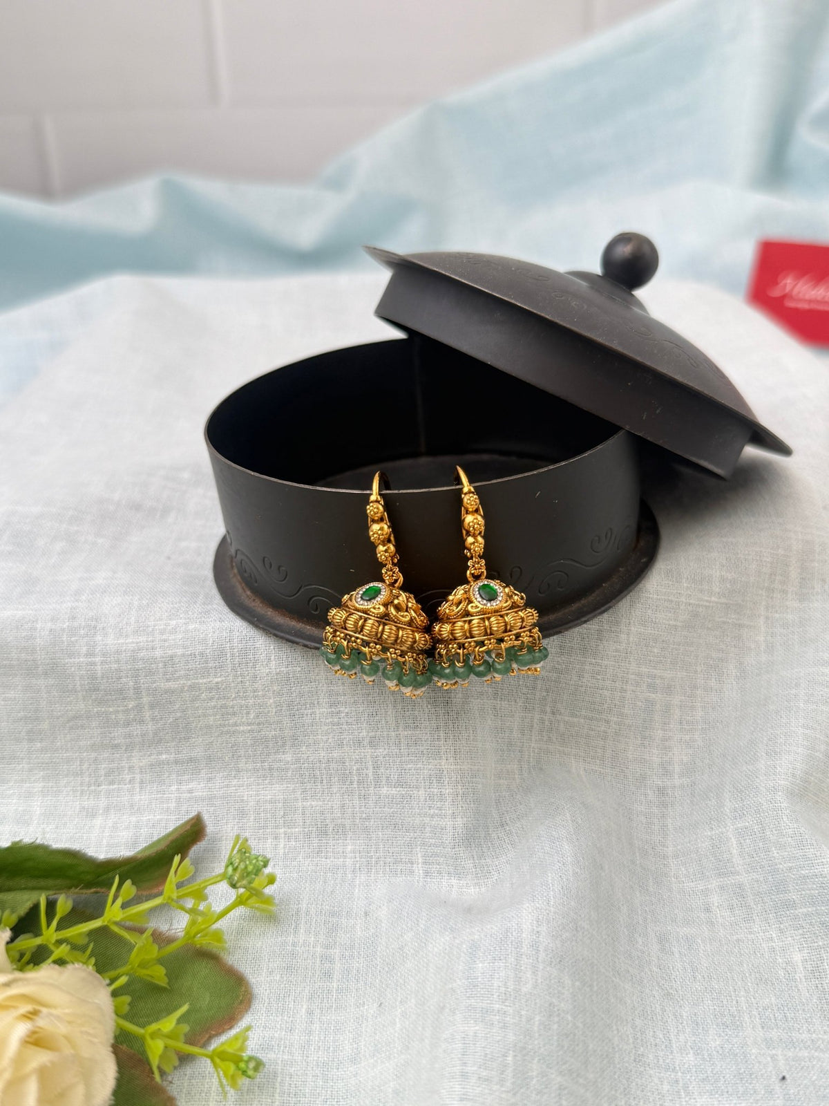 Antique Jhumkas Earrings| E0624 - Mahilas