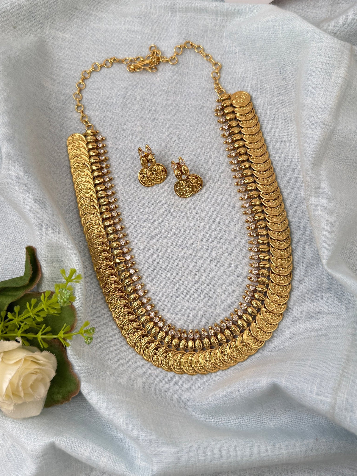 Antique Kasu Neacklace Set | N0526 - Mahilas
