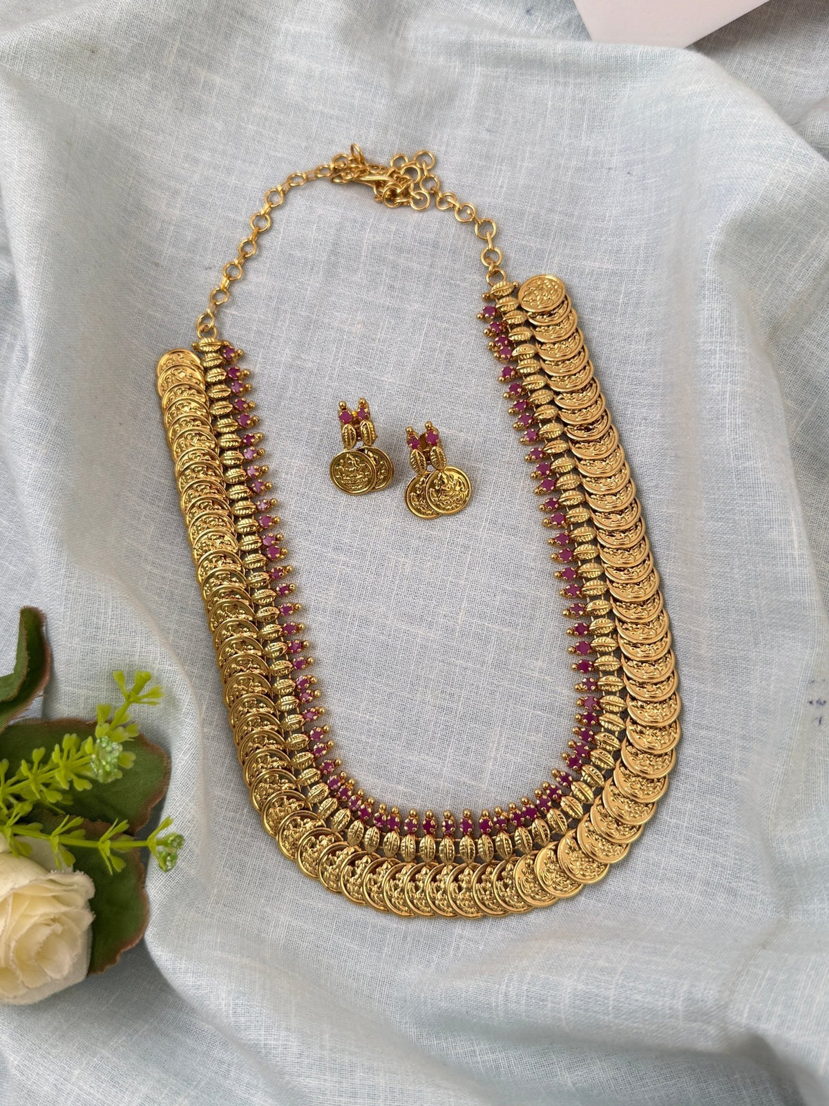 Antique Kasu Neacklace Set | N0527 - Mahilas