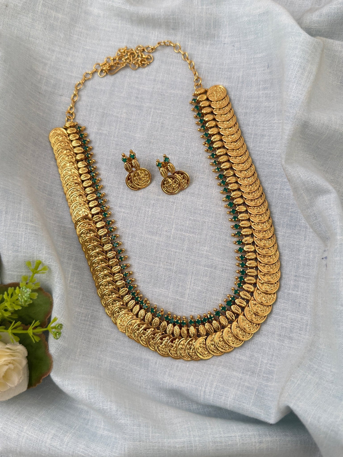 Antique Kasu Neacklace Set | N0528 - Mahilas