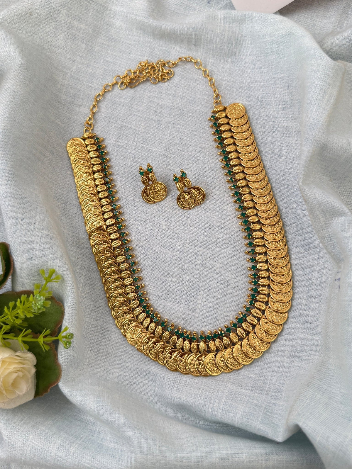 Antique Kasu Neacklace Set | N0528 - Mahilas