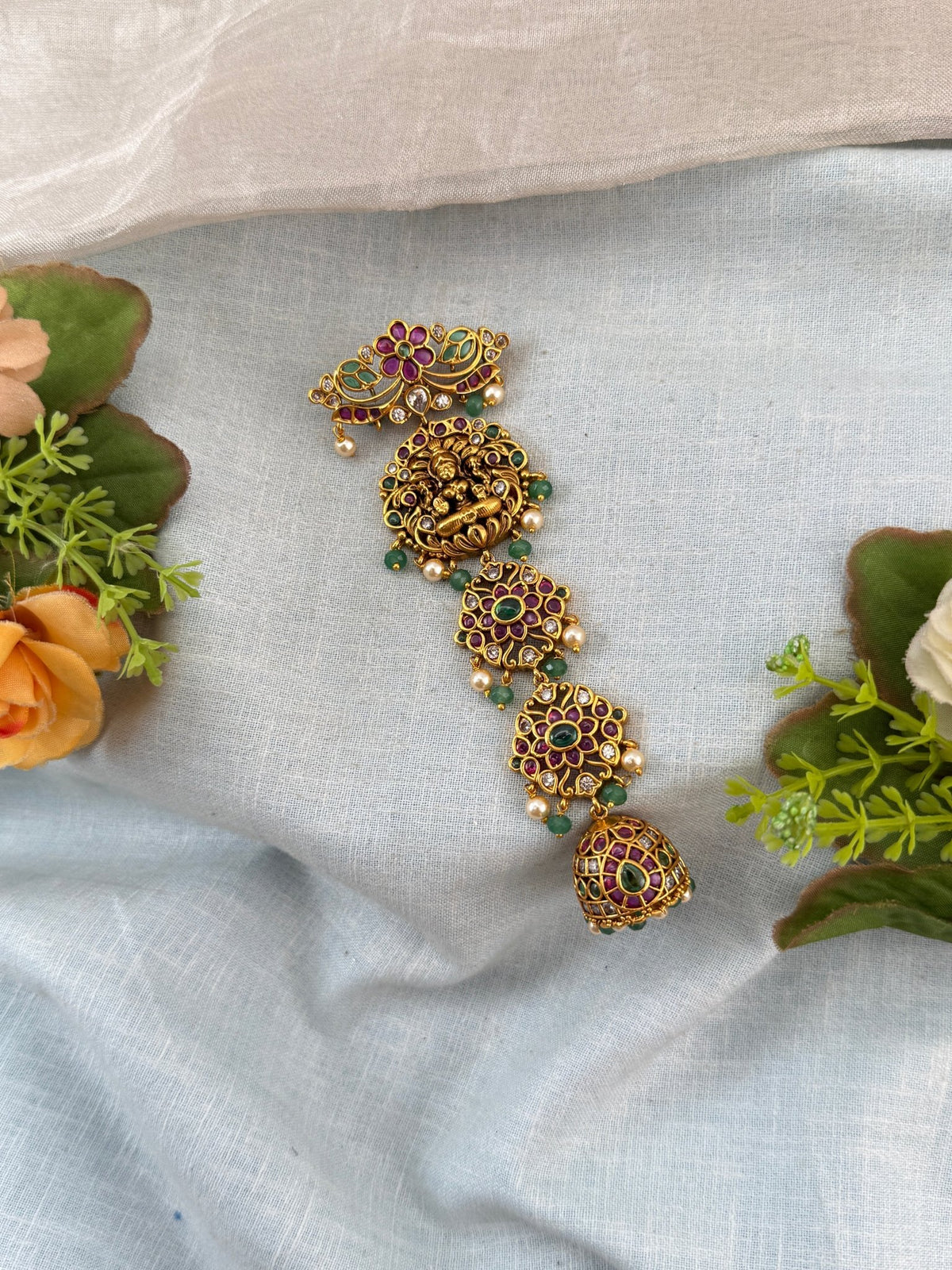 Antique Lakshmi Short Jadebille | 052 - Mahilas