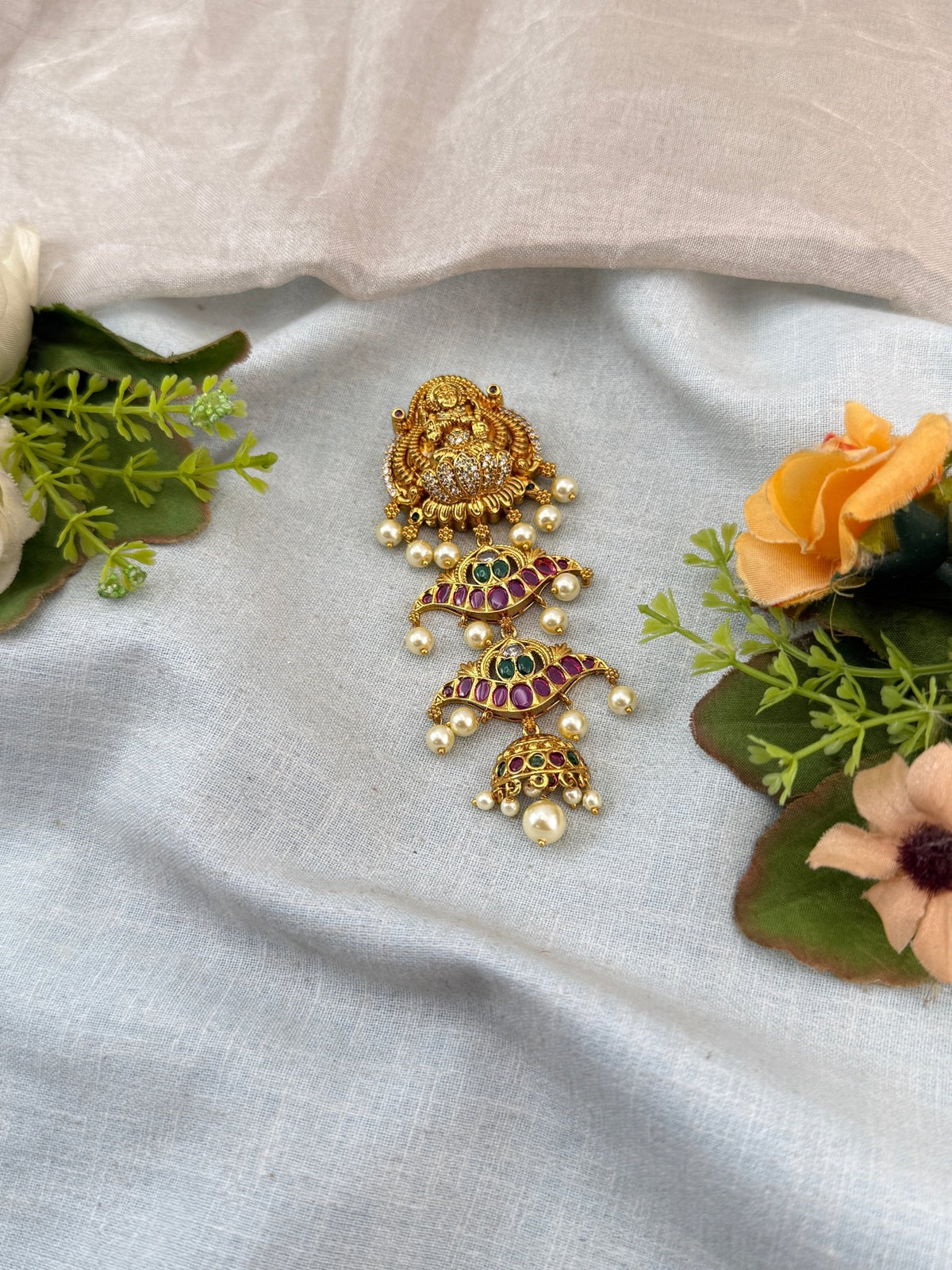 Antique Lakshmi Short Jadebille | J0005 - Mahilas