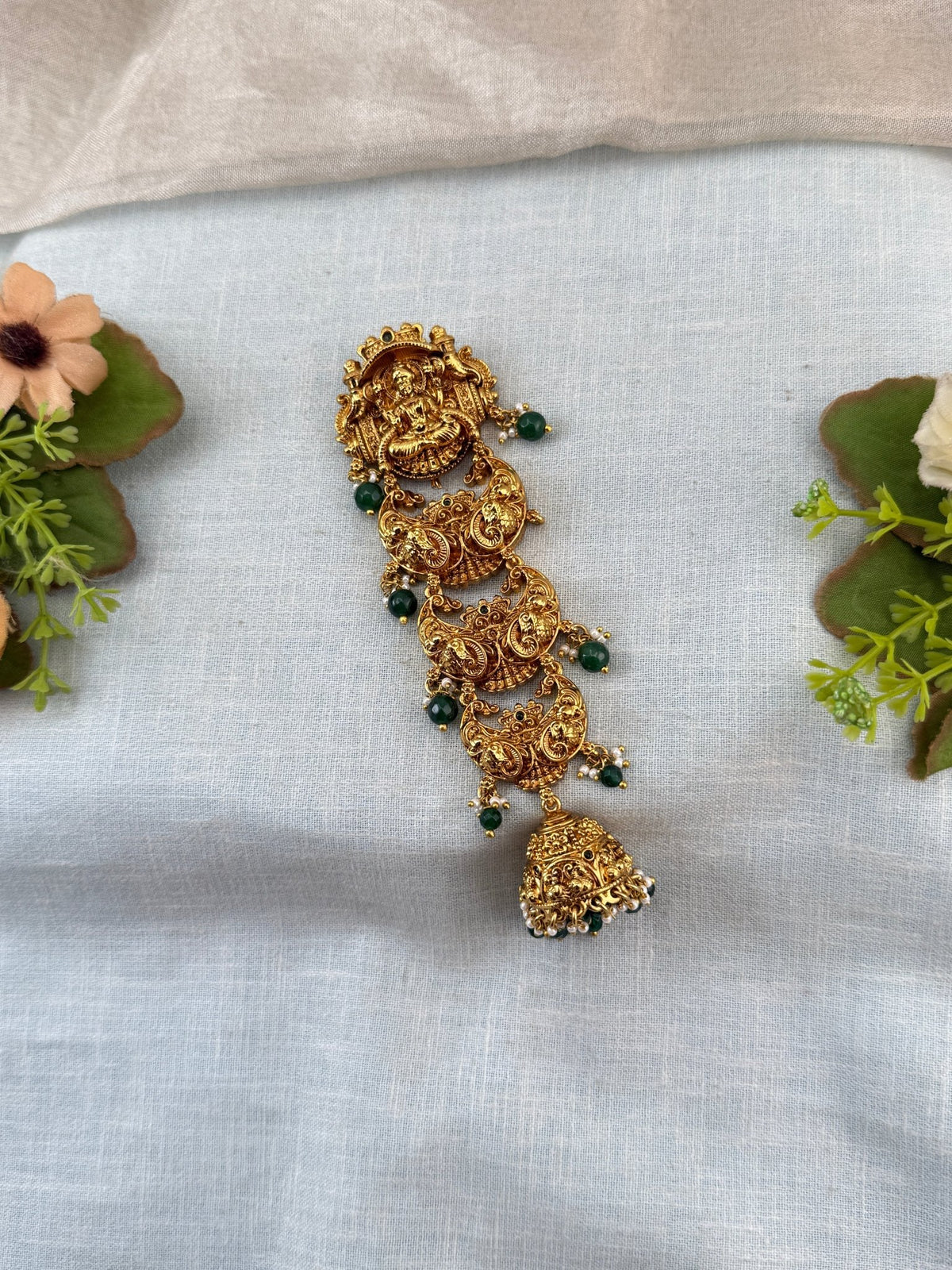 Antique Lakshmi Short Jadebille | J0020 - Mahilas