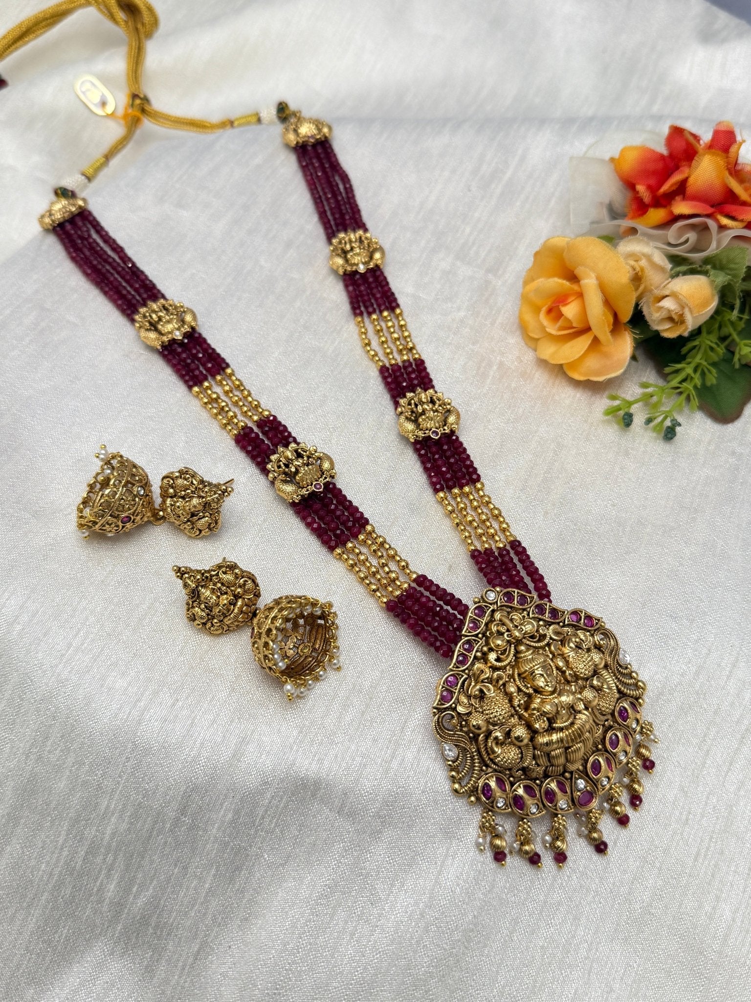 Antique Layered Necklace Set 0758 - Mahilas