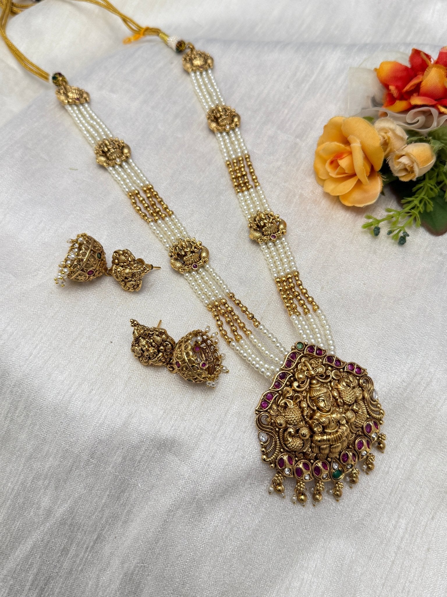 Antique Layered Necklace Set 0759 - Mahilas