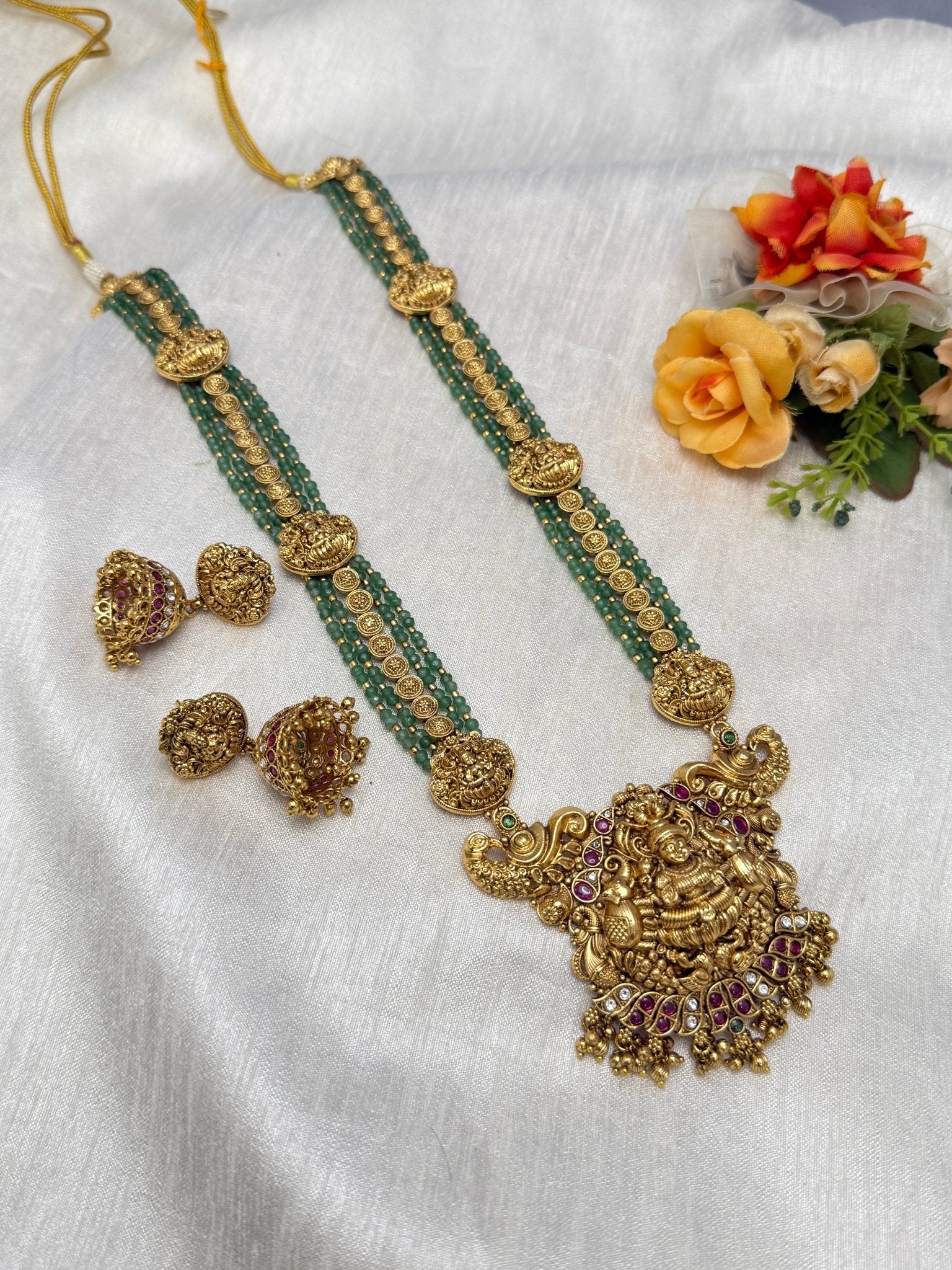 Antique Layered Necklace Set 0761 - Mahilas