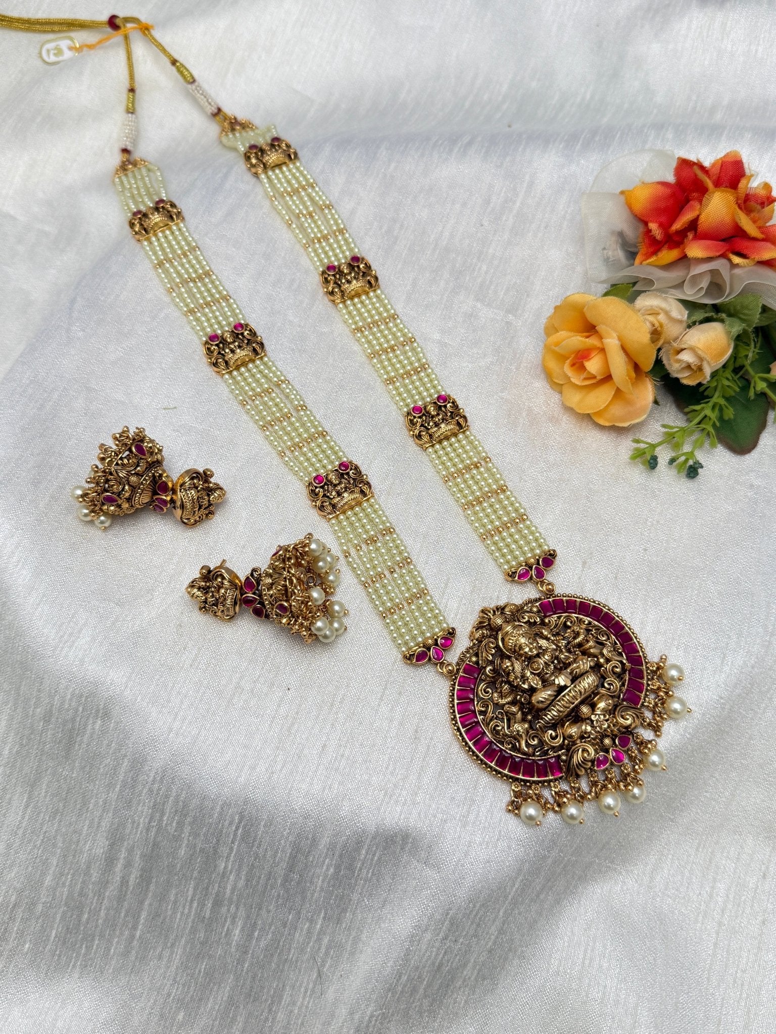 Antique Layered Necklace Set 0762 - Mahilas