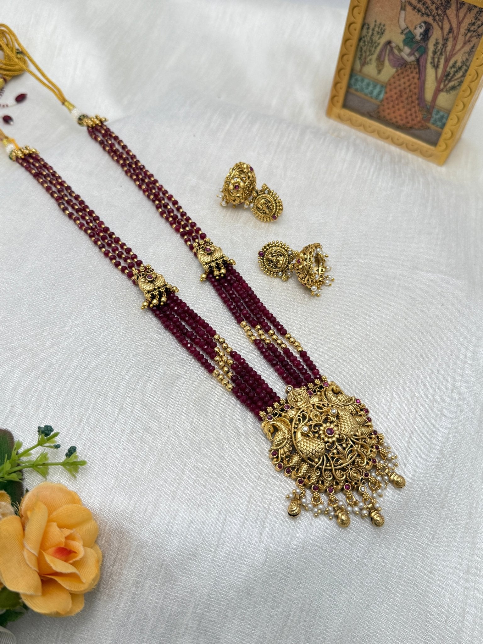 Antique Layered Necklace Set 0766 - Mahilas