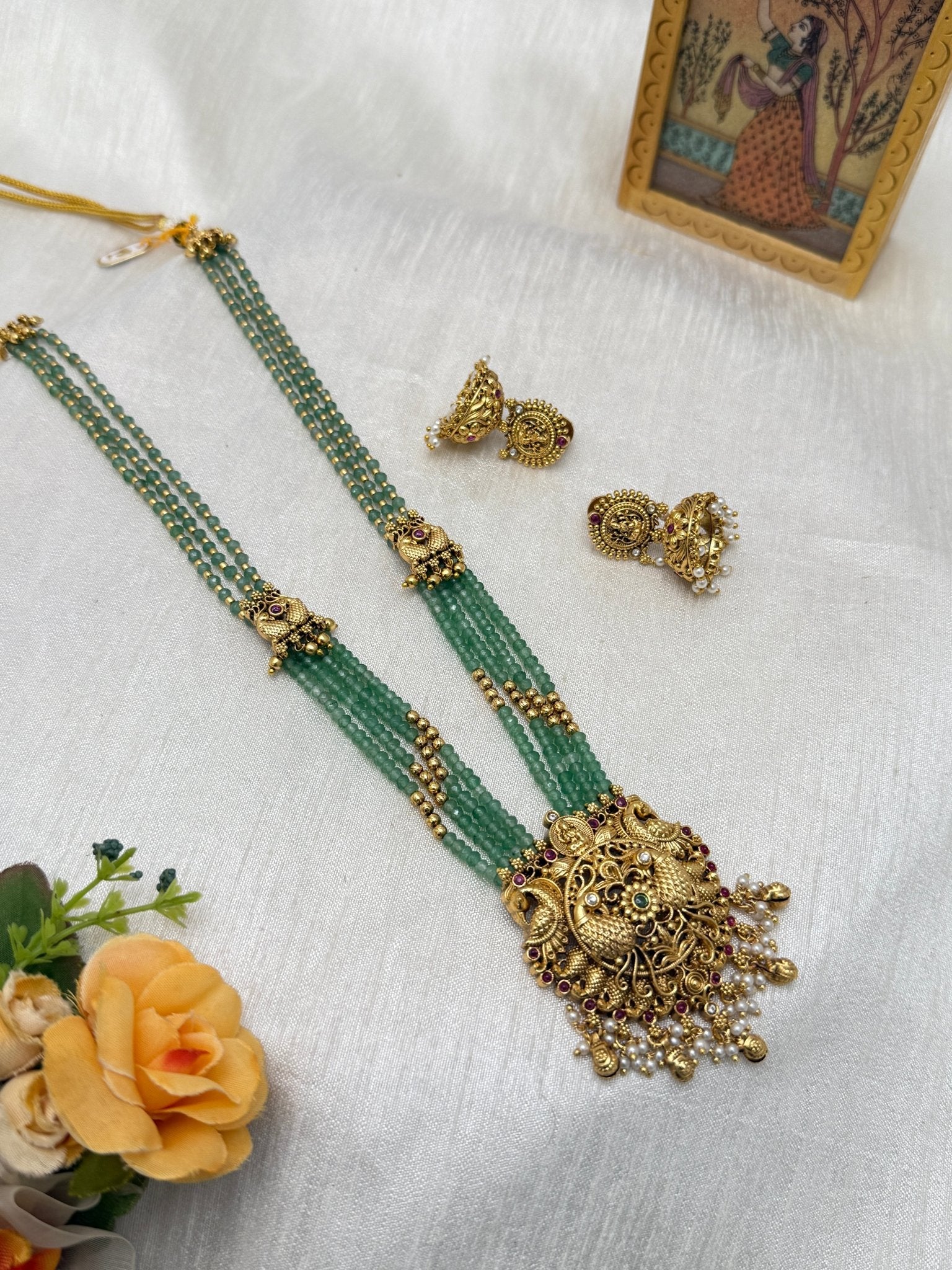 Antique Layered Necklace Set 0768 - Mahilas
