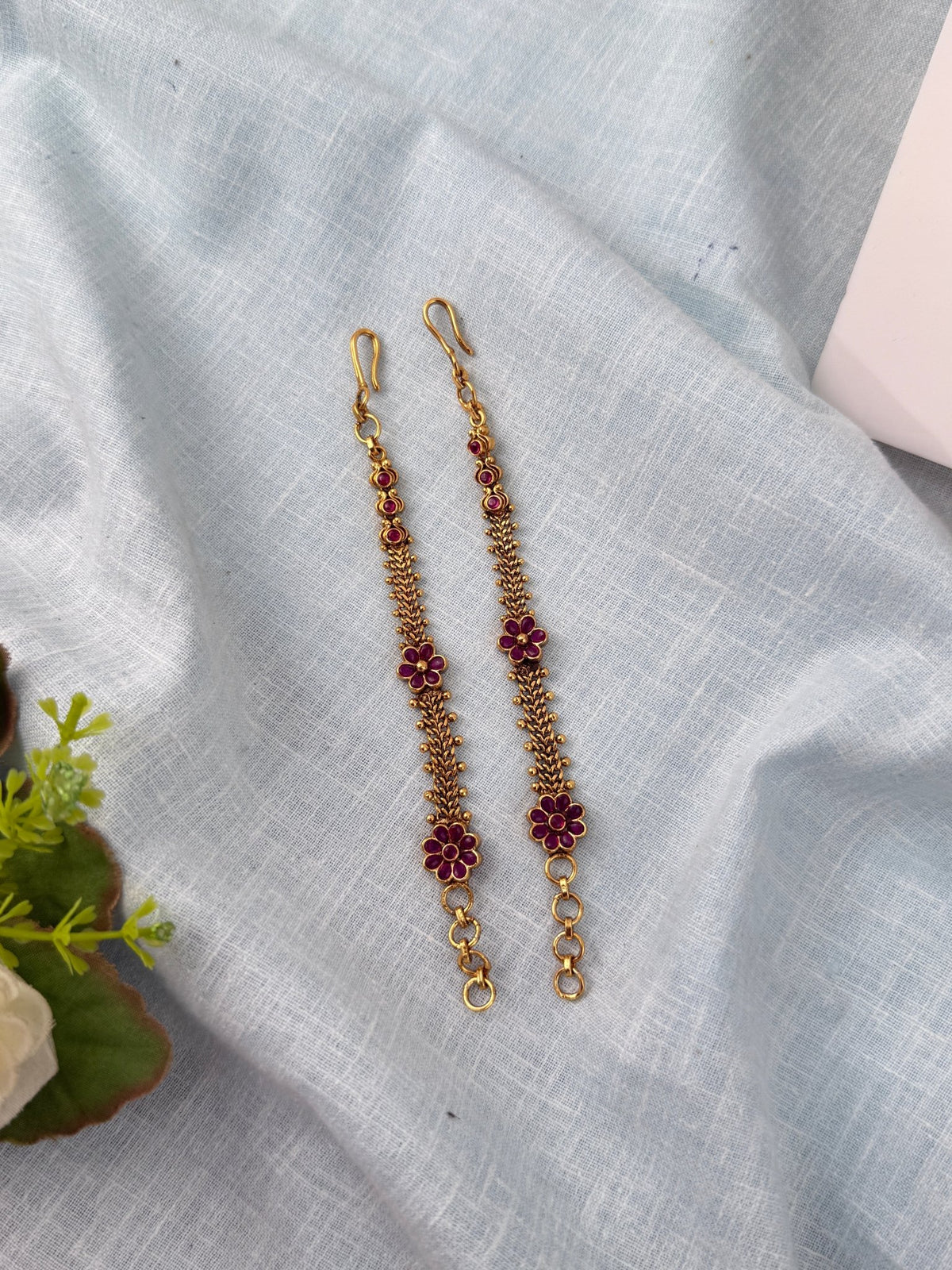 Antique Maatal Earrchain| T0092 - Mahilas