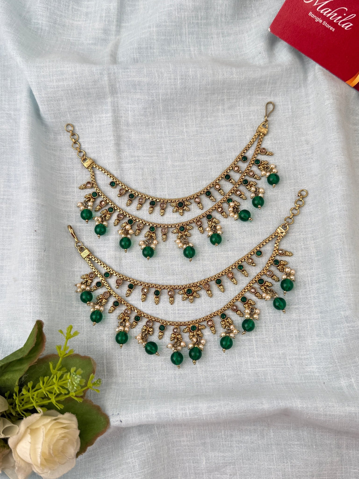 Antique Maatal Premium Earrchain| T0081 - Mahilas