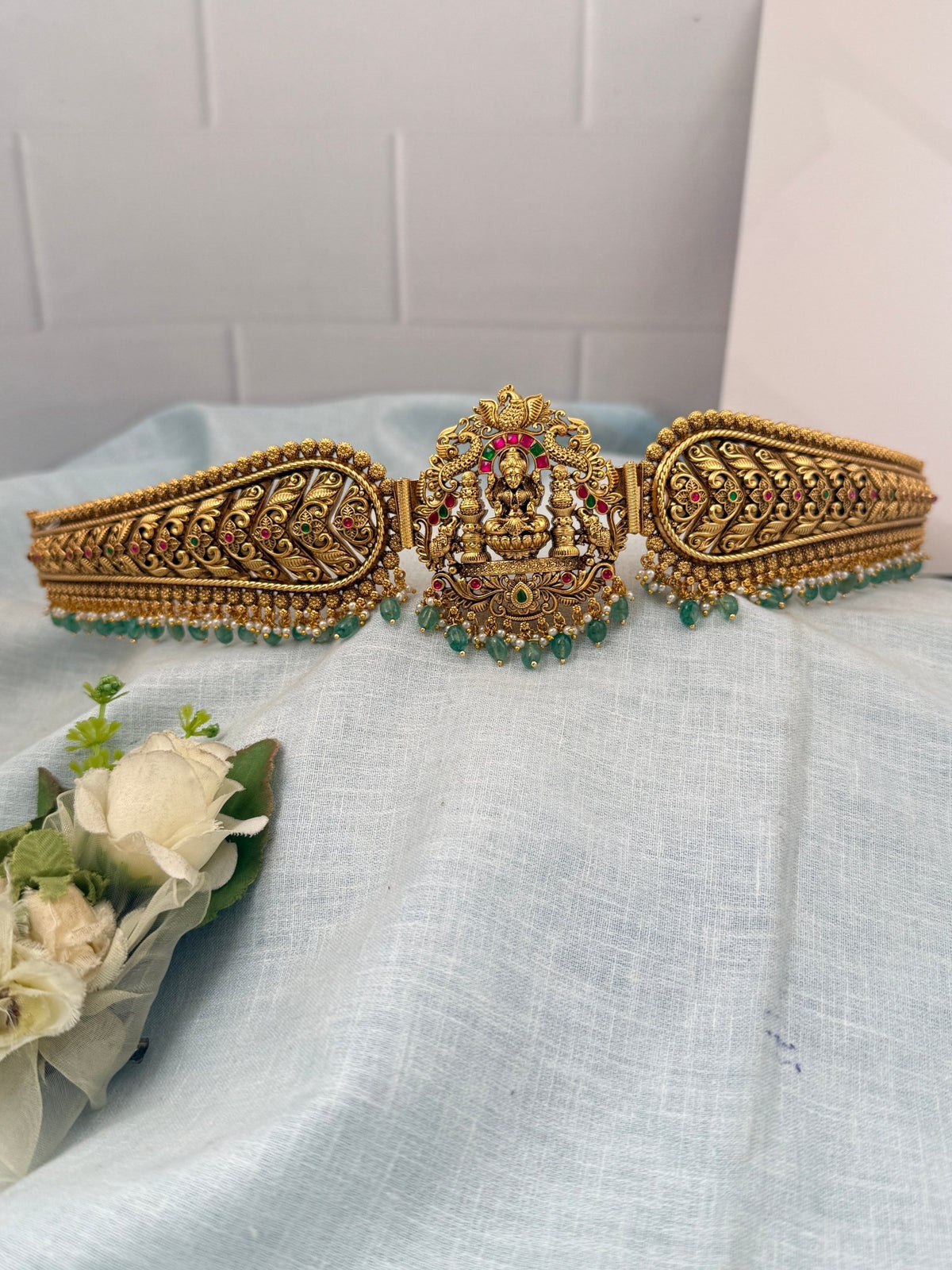 Antique Peacock Grand Vaddanam Kamarbandh | V0062 - Mahilas