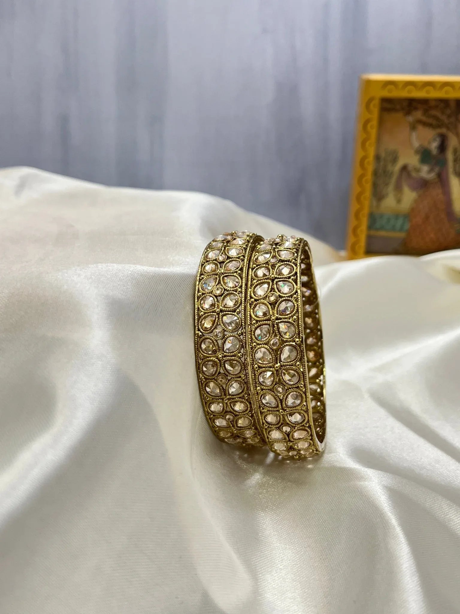 Antique Polki Bangles 1031 - Mahilas