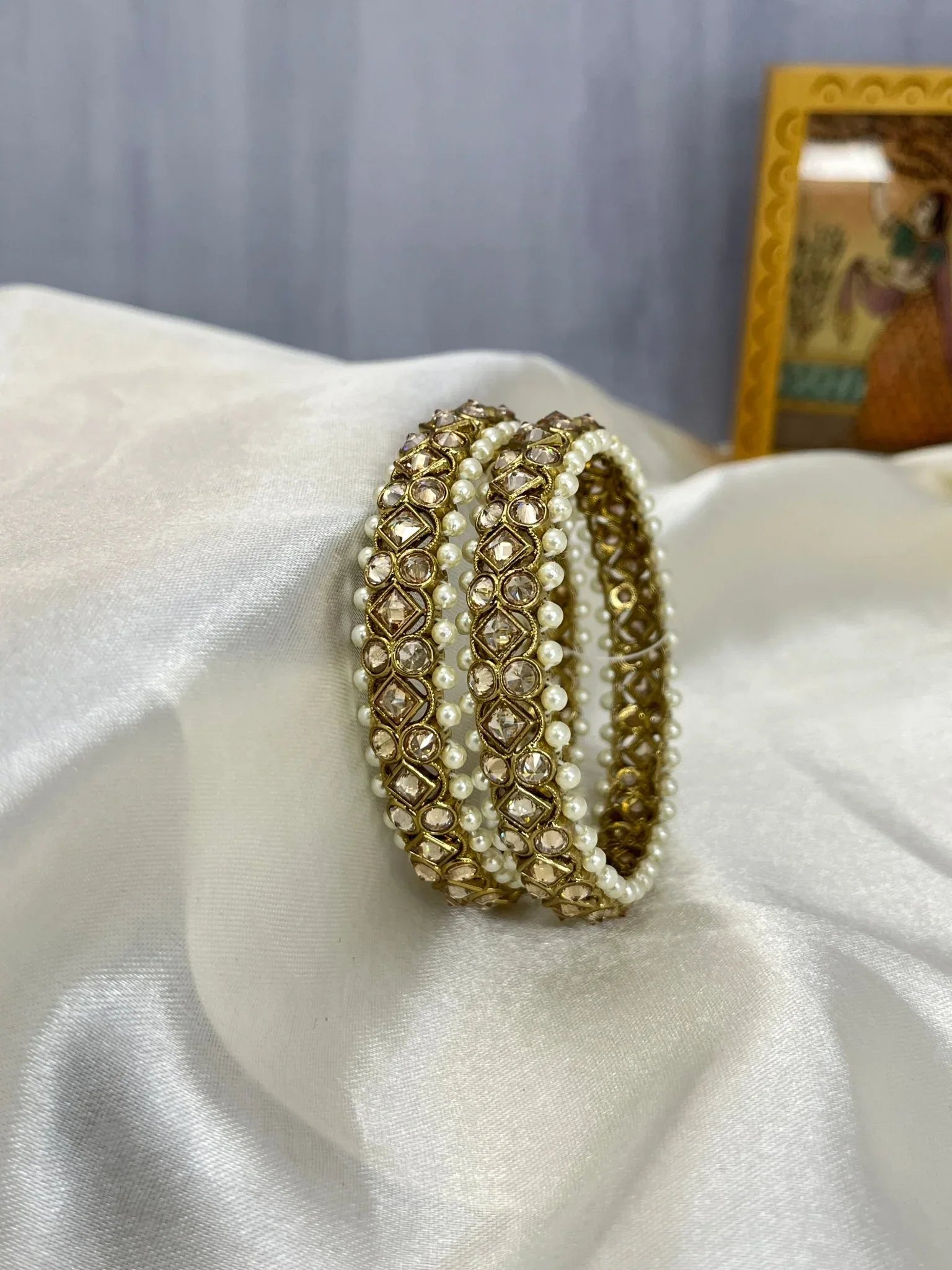 Antique Polki Bangles 1041 - Mahilas