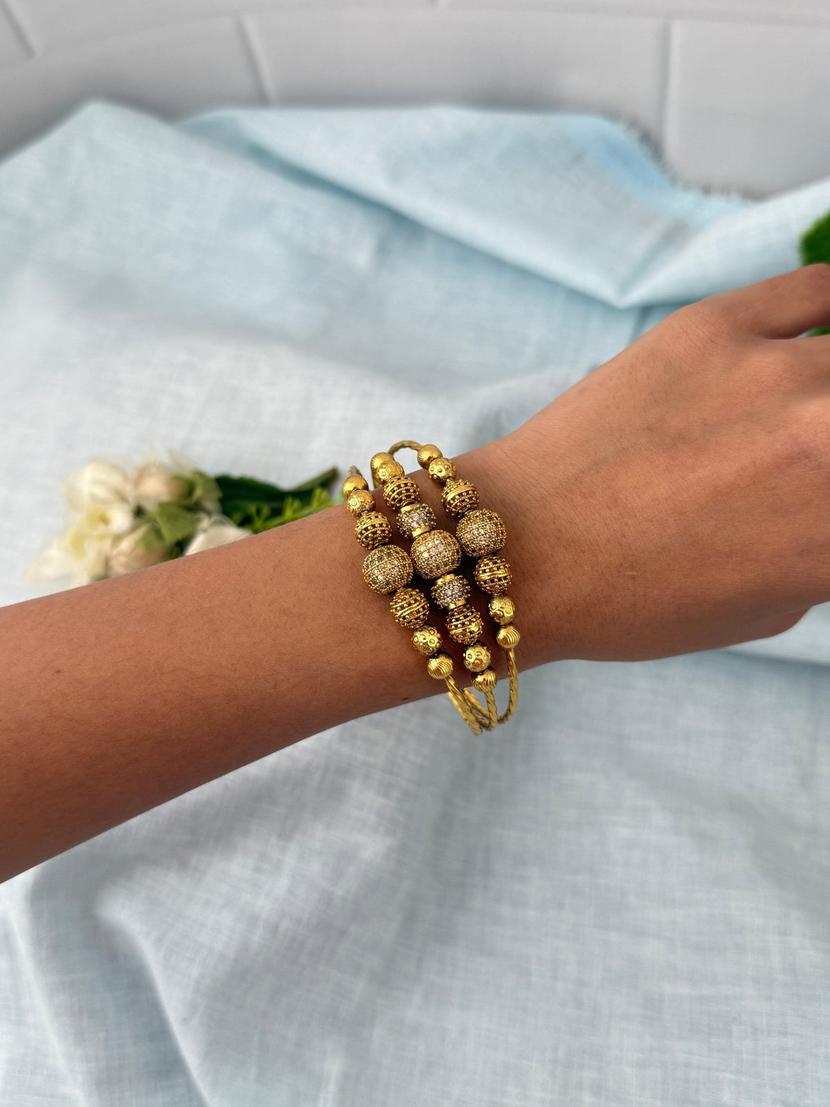 Antique Premium Bracelet| Open Kada| L0159 - Mahilas