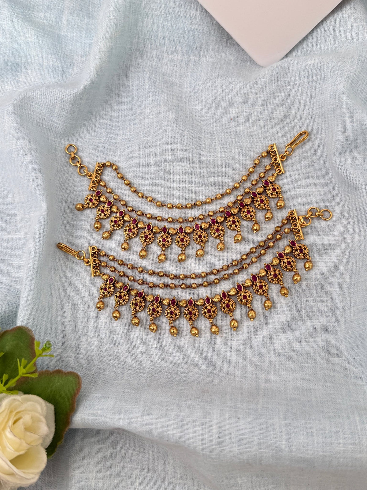 Antique Premium Maatal Earrchain| T0070 - Mahilas
