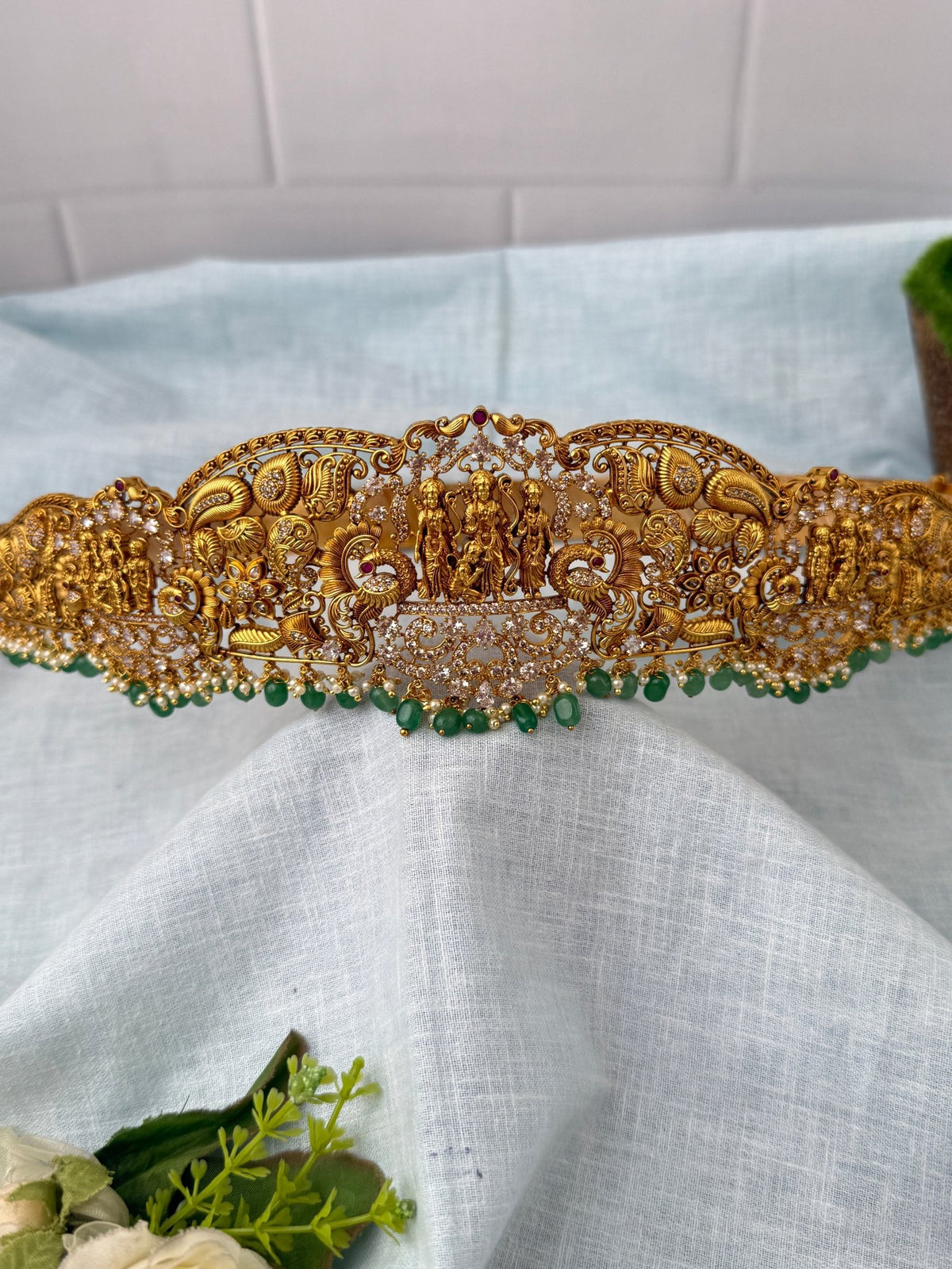 Antique Ram Parivar Grand Vaddanam Kamarbandh | V0107 - Mahilas