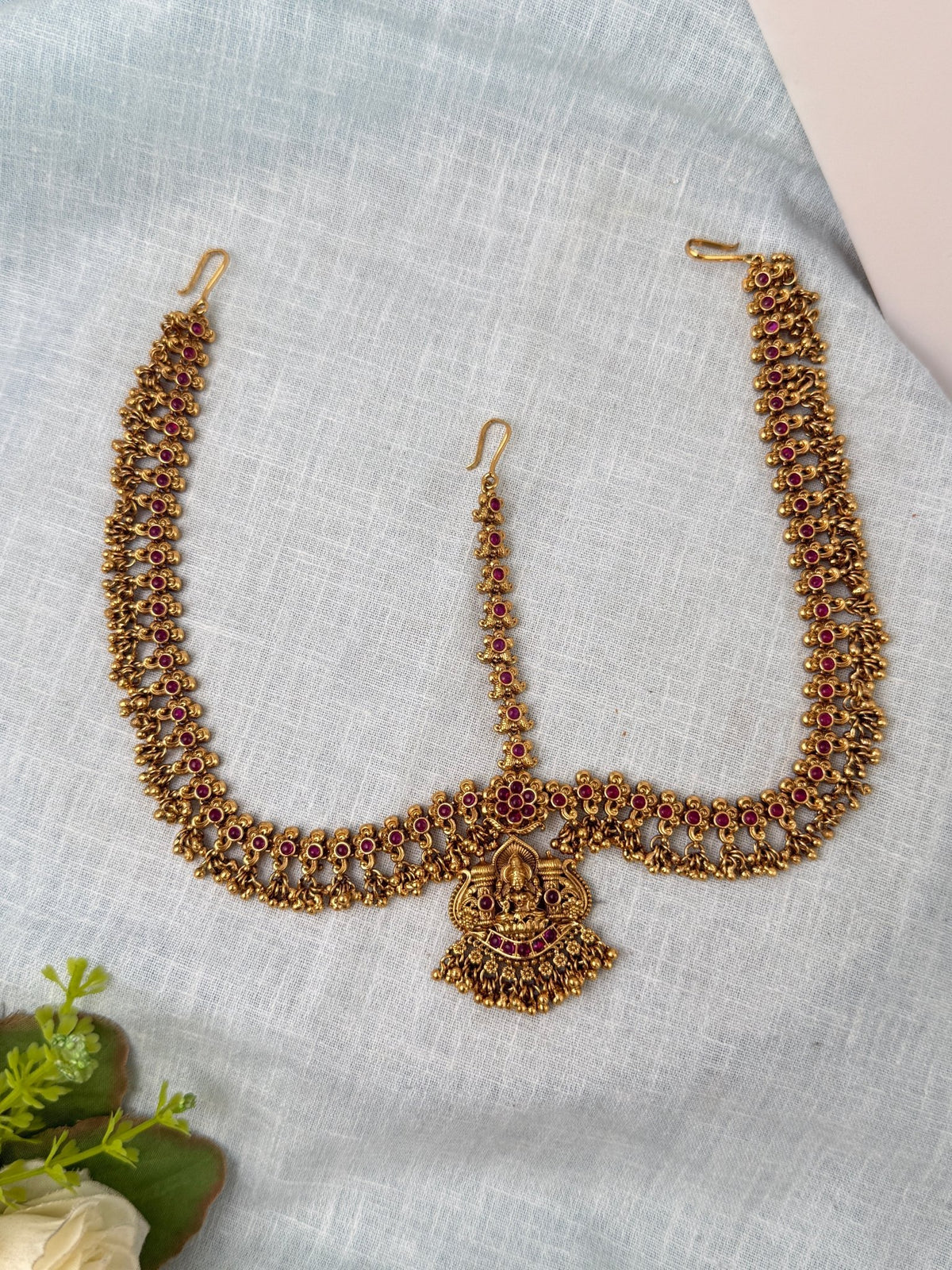 Antique Royal Maang Tikka Set| M0940 - Mahilas