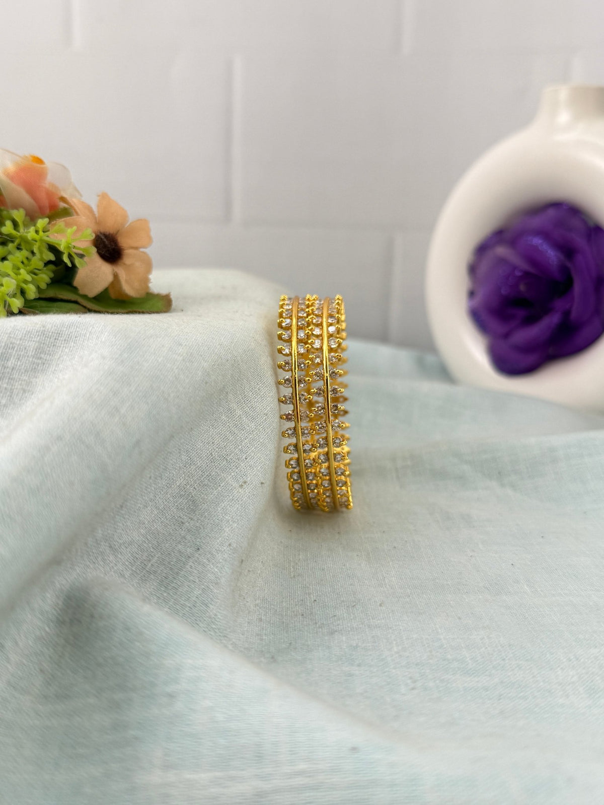 Antique Stone Bangles | Set of 2 | 022 - Mahilas