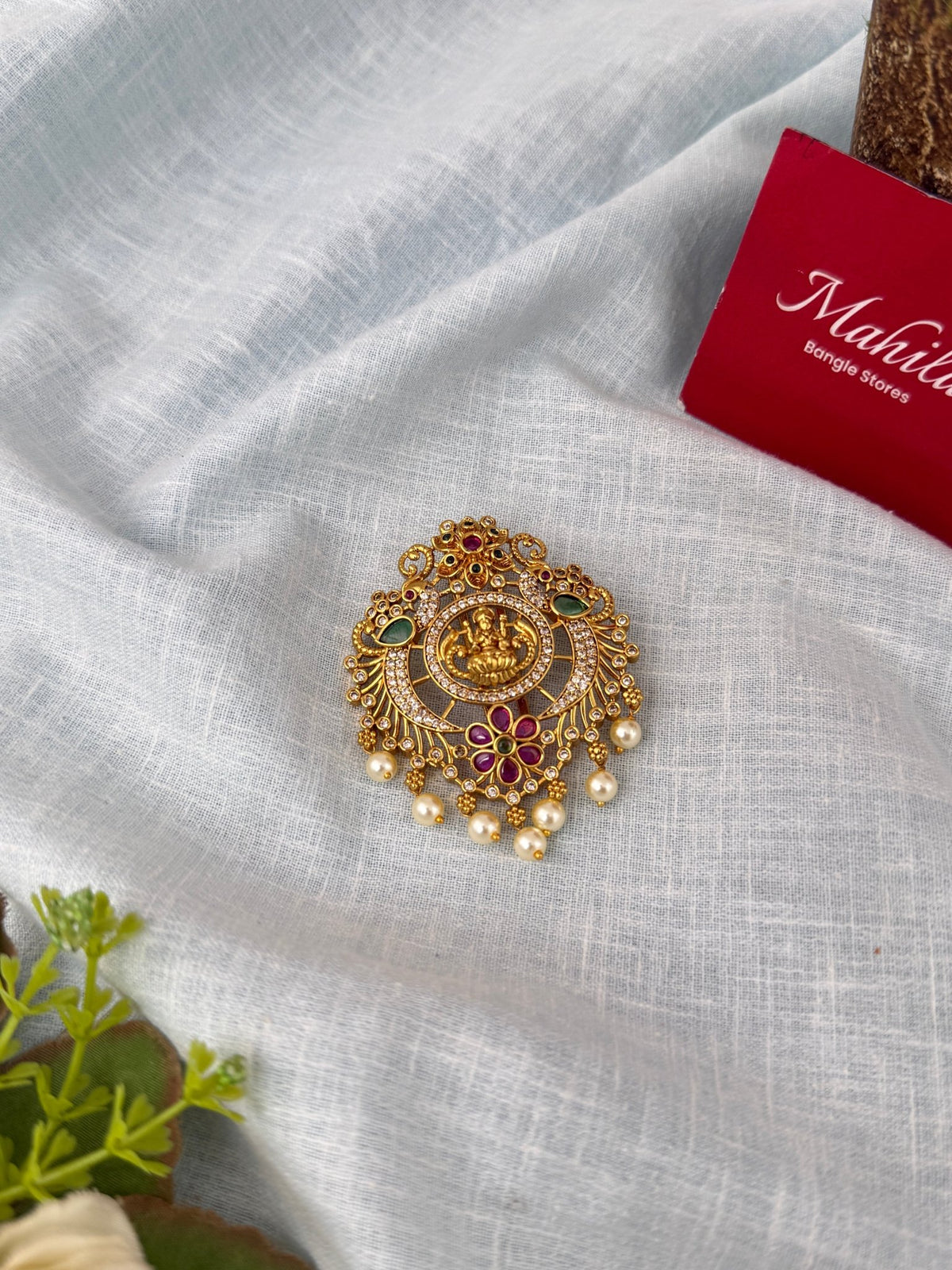 Antique Stone Lakshmi Jadebille| J0139 - Mahilas