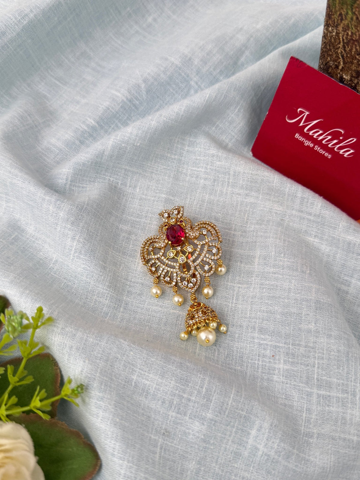 Antique Stone Peacock Jadebille| J0134 - Mahilas