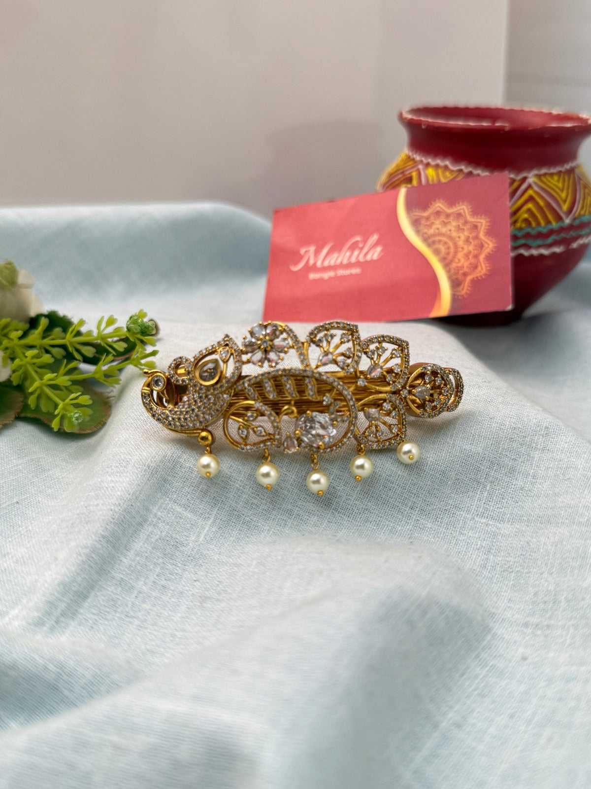 Antique Stone Premium Hair Clip| HR047 - Mahilas