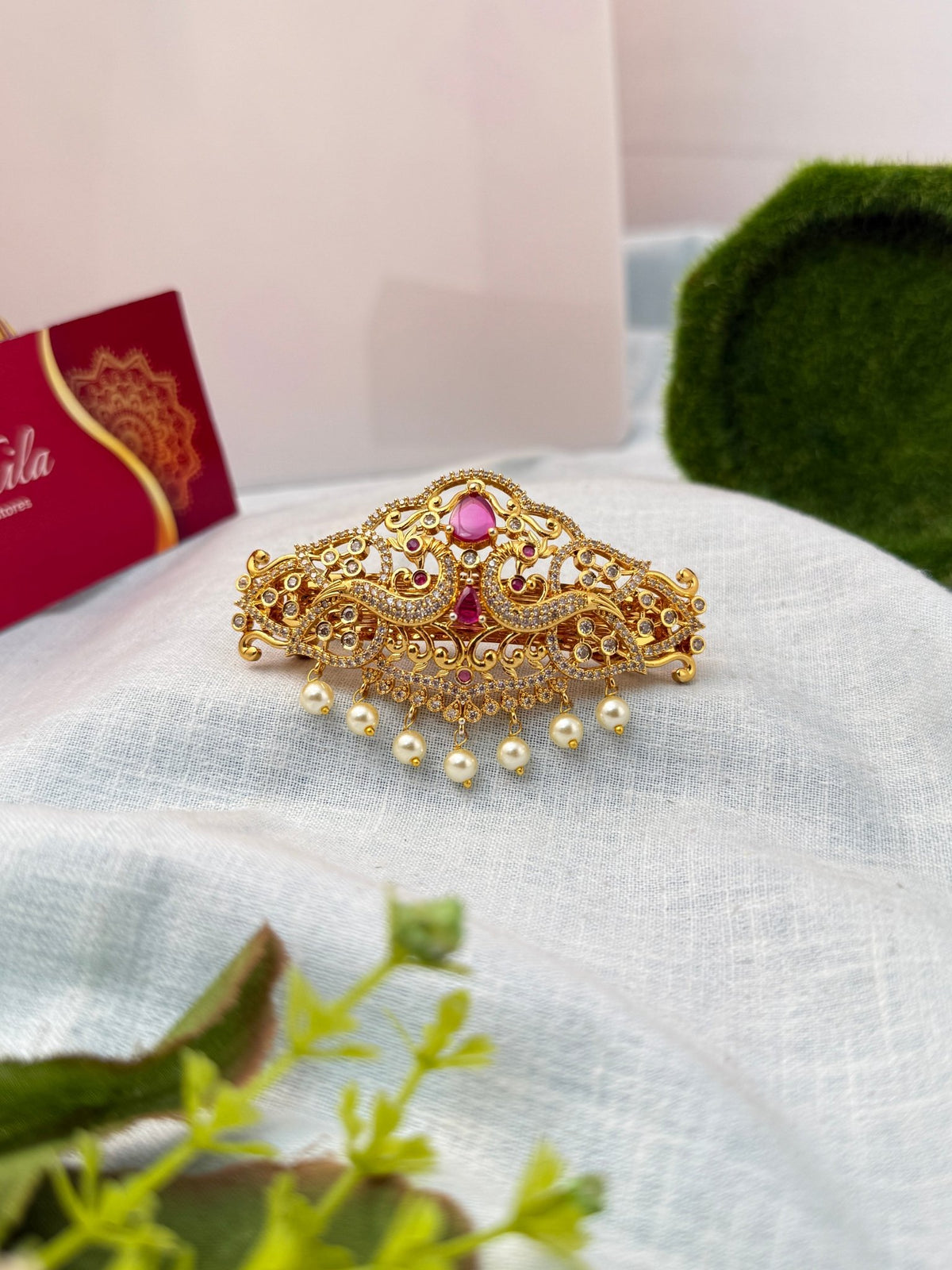 Antique Stone Premium Hair Clip| HR053 - Mahilas