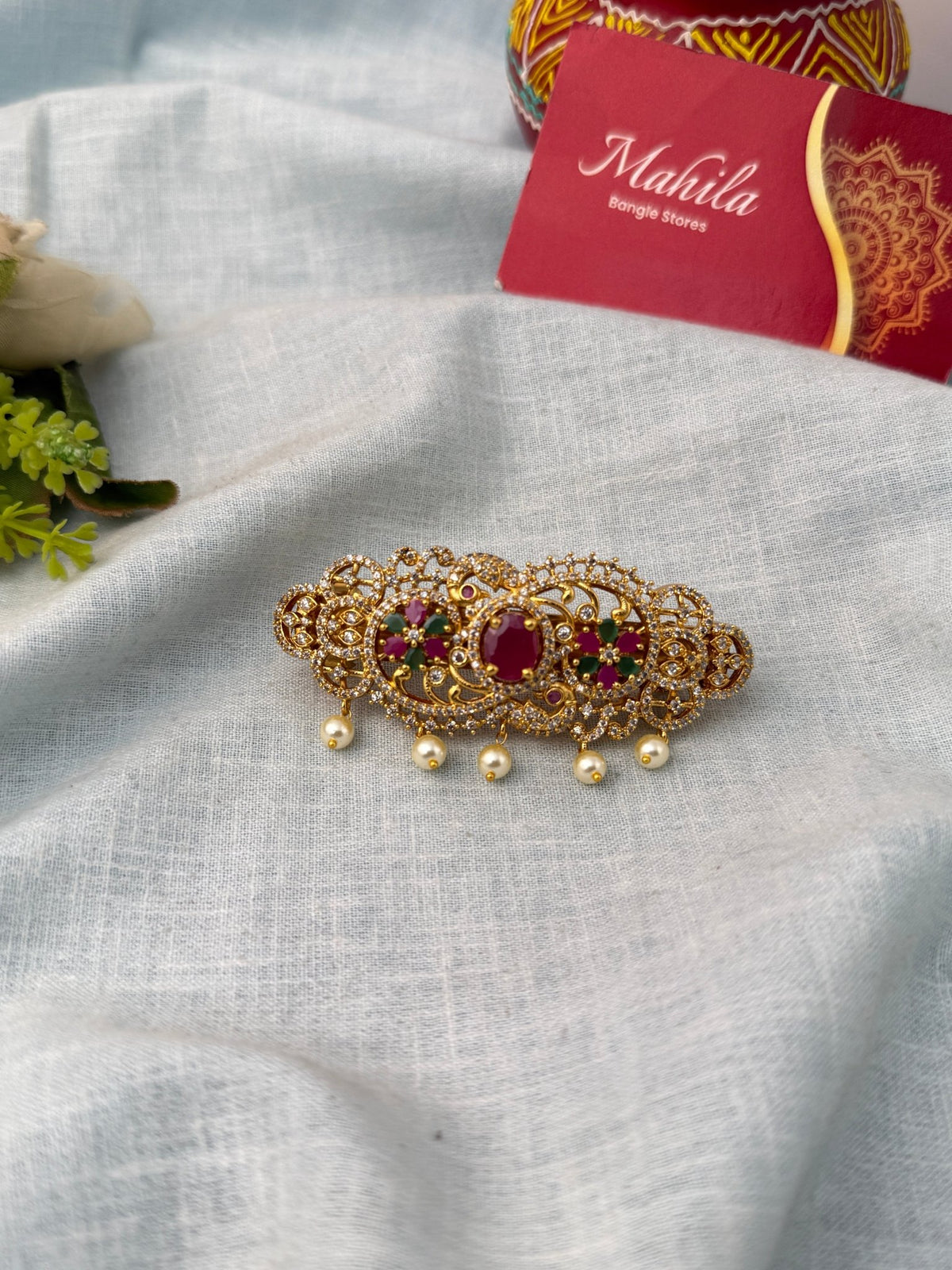 Antique Stone Premium Hair Clip| HR057 - Mahilas
