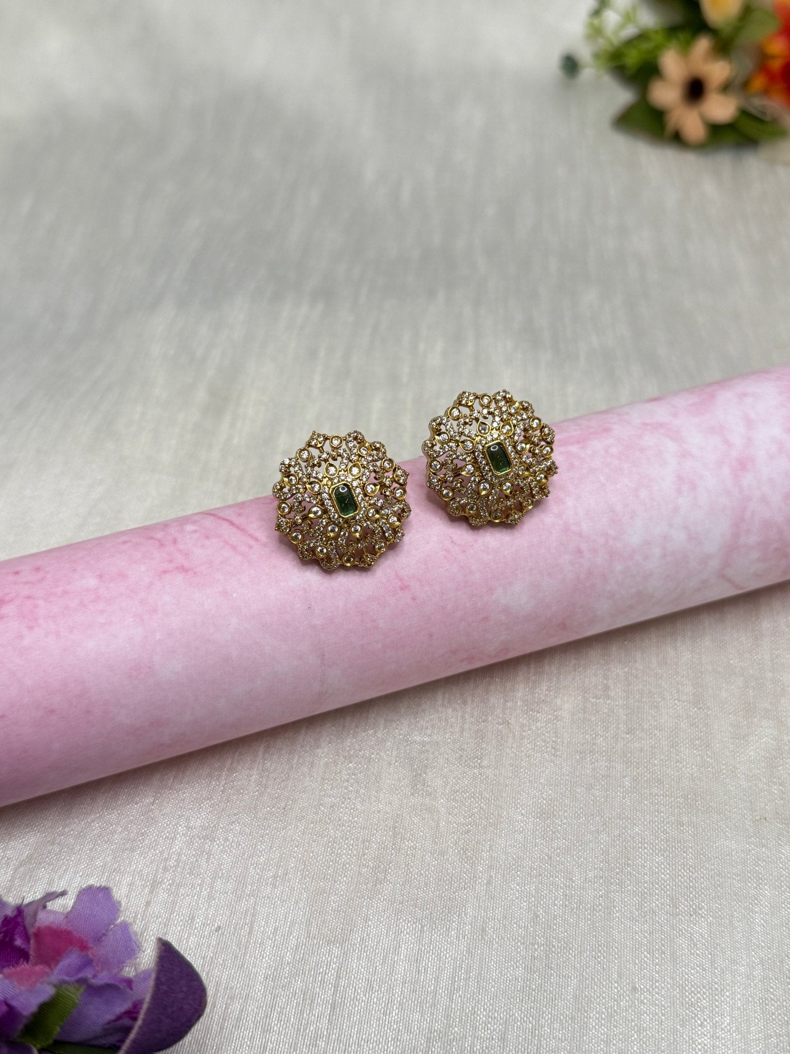 Antique Stud Earrings 0225 - Mahilas