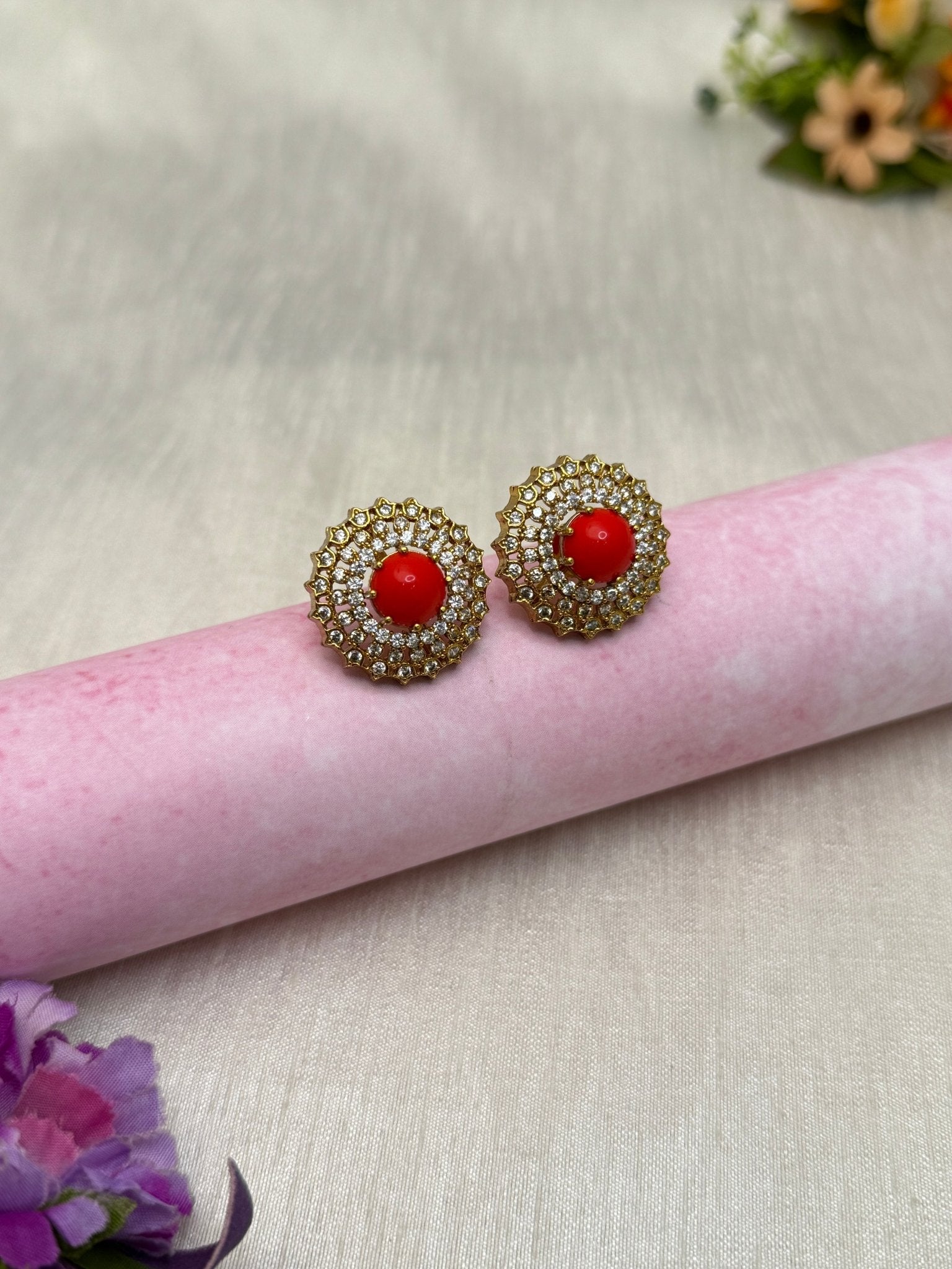 Antique Stud Earrings 0281 - Mahilas
