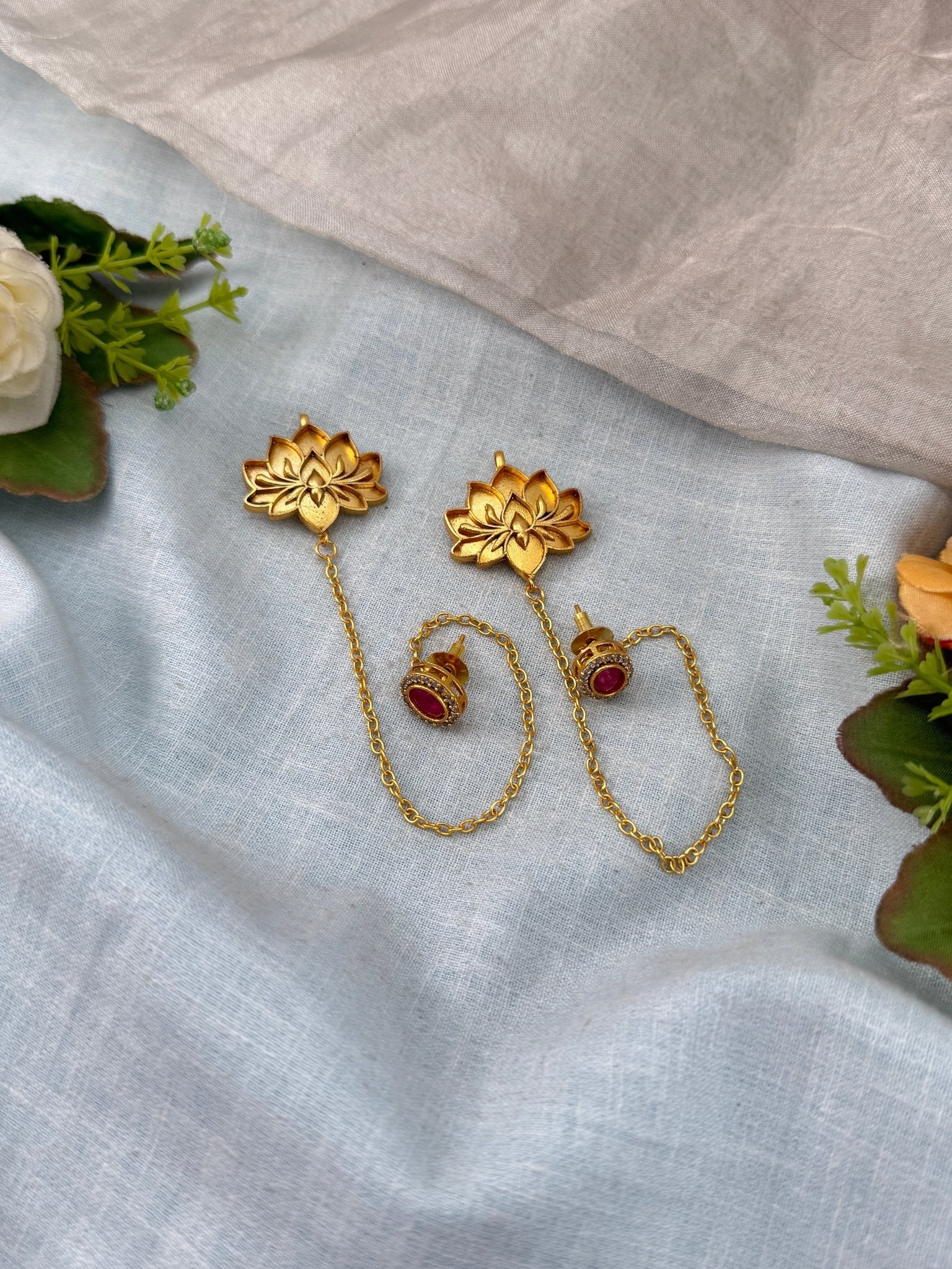 Antique Stud With Earcuff | E0222 - Mahilas