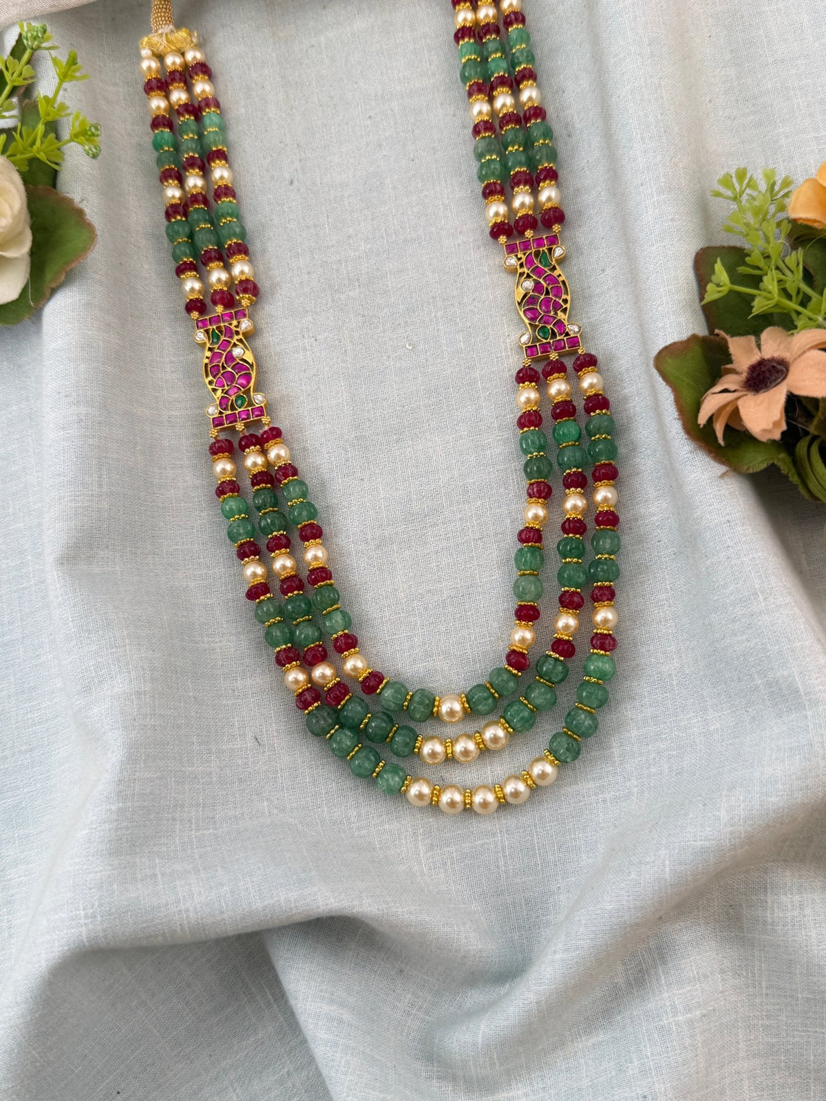 Antique Triple Layer Bead Mid-Haram | 286 - Mahilas