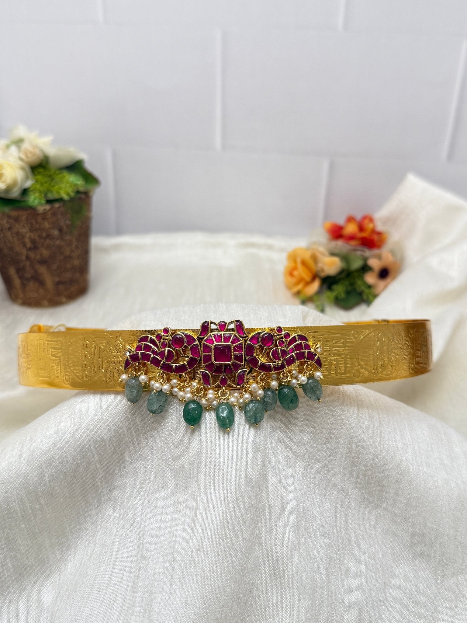 Antique Vaddanam Kamarbandh For Kids 2 Yrs - 11 Yrs 6958 - Mahilas