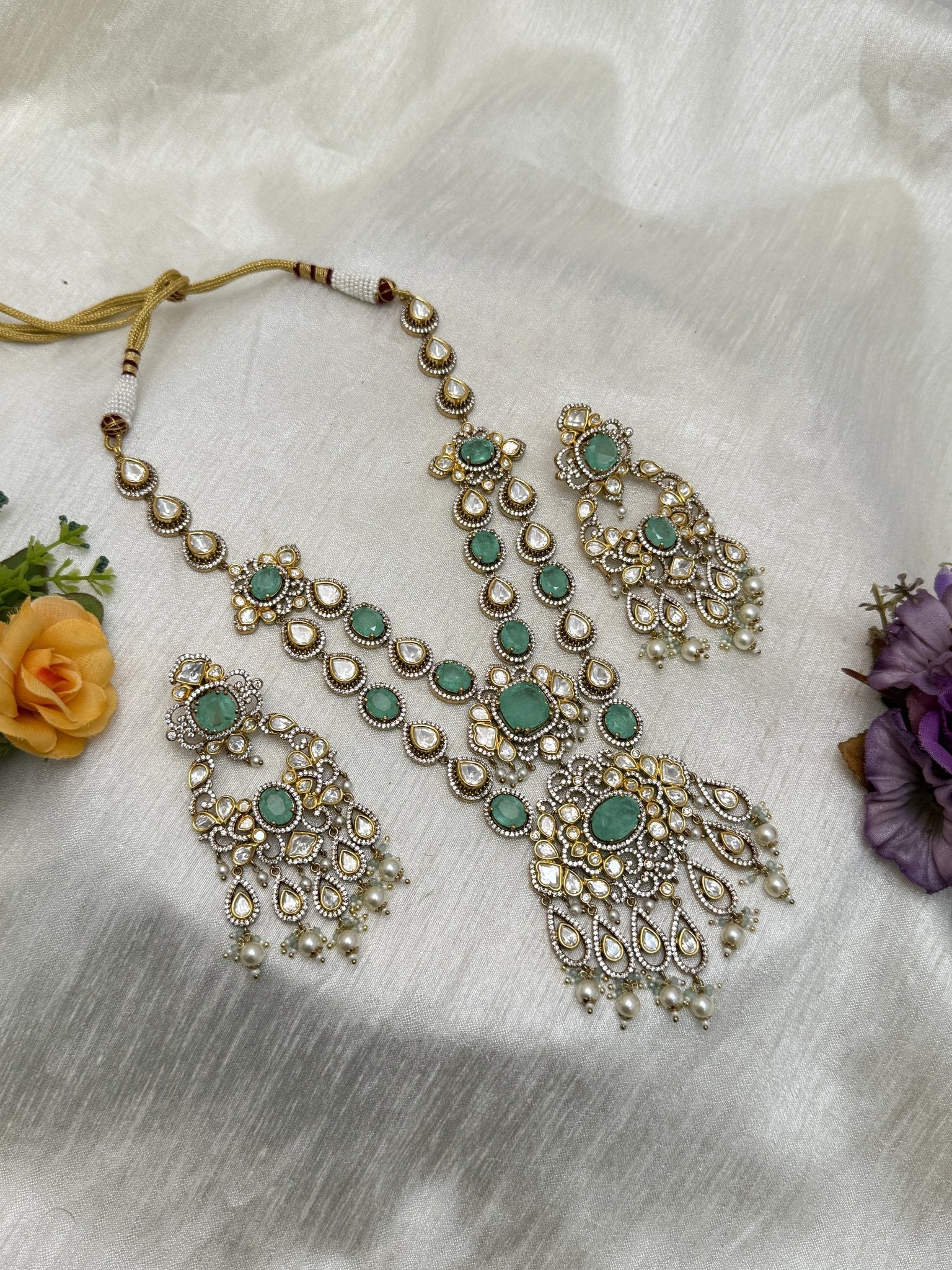 Bridal Kundan Necklace Set 1162 - Mahilas