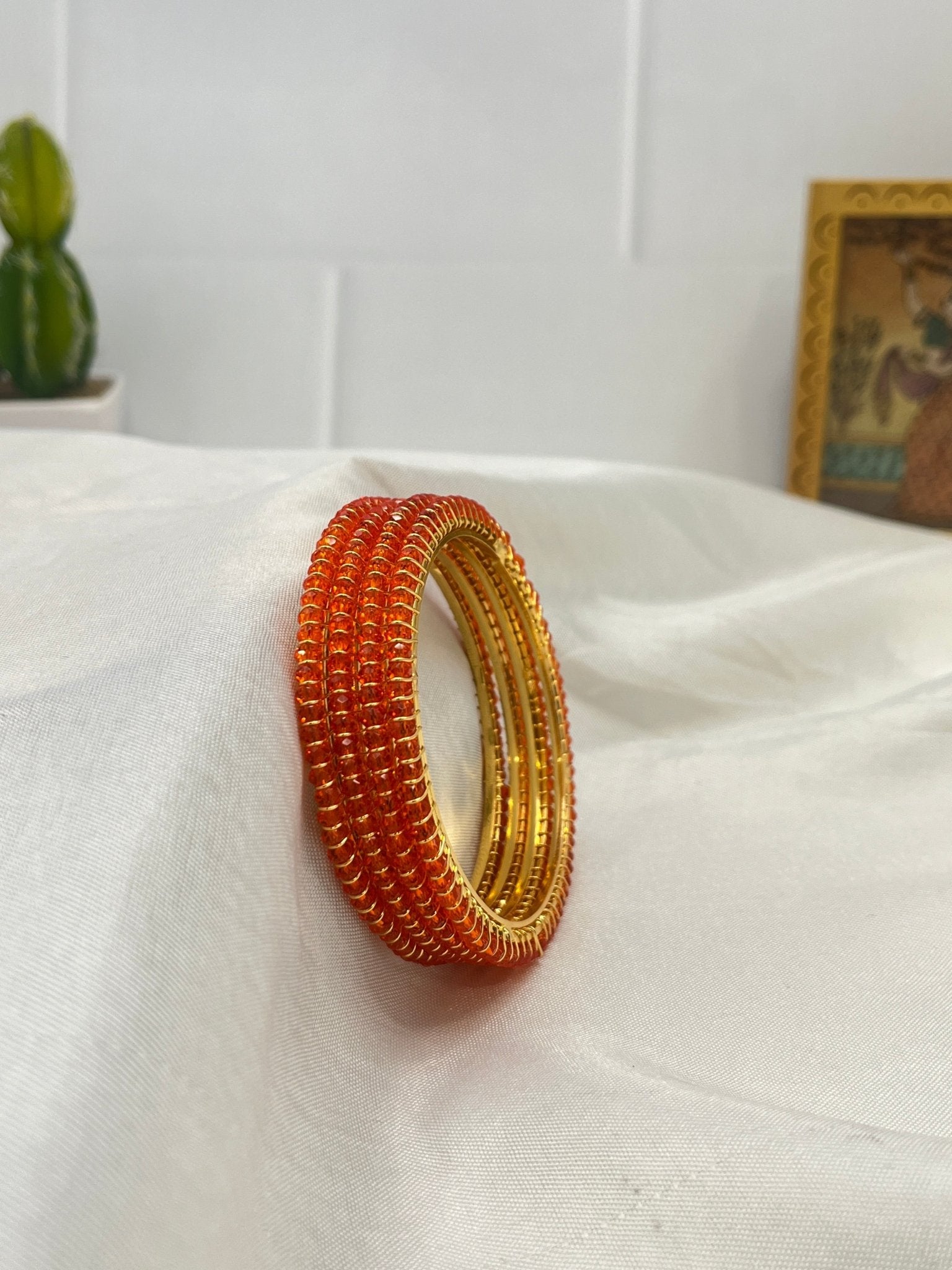 Crystal Stone Bangles - Manikya 0118 - Mahilas