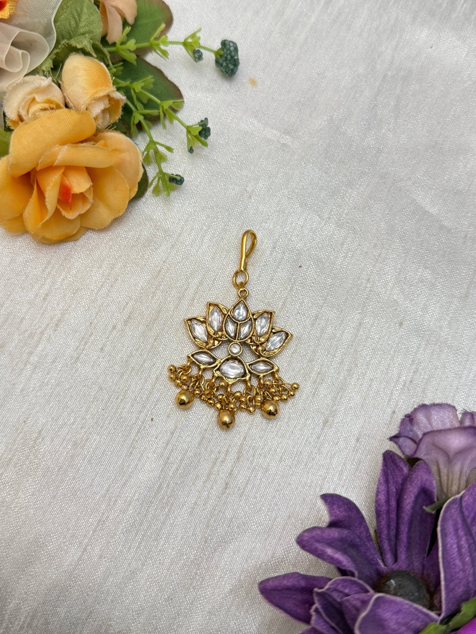 Designer Antique Maang Teeka 4132 - Mahilas