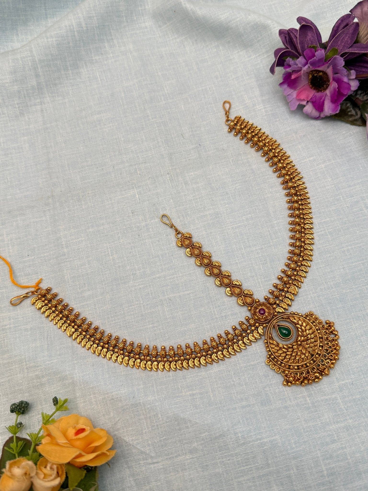 Designer Antique Maang Teeka 4184 - Mahilas