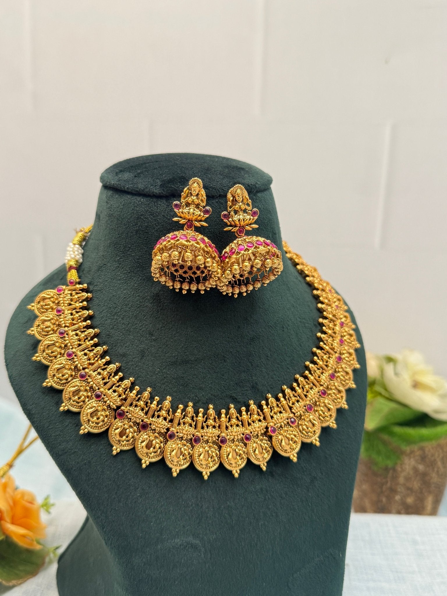 Designer Antique Necklace Set 394 - Mahilas