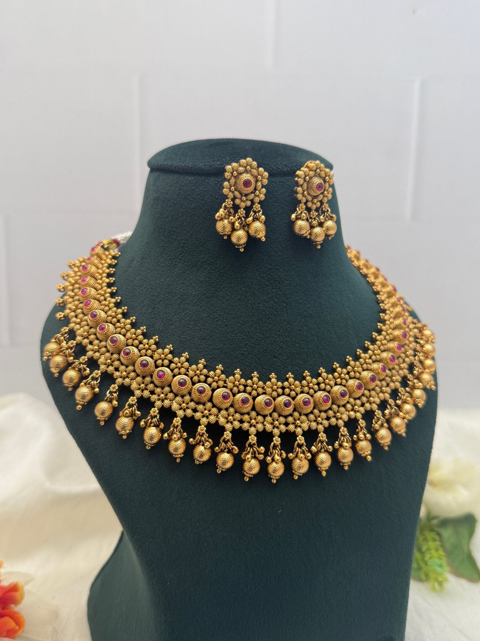 Designer Antique Necklace Set 426 - Mahilas