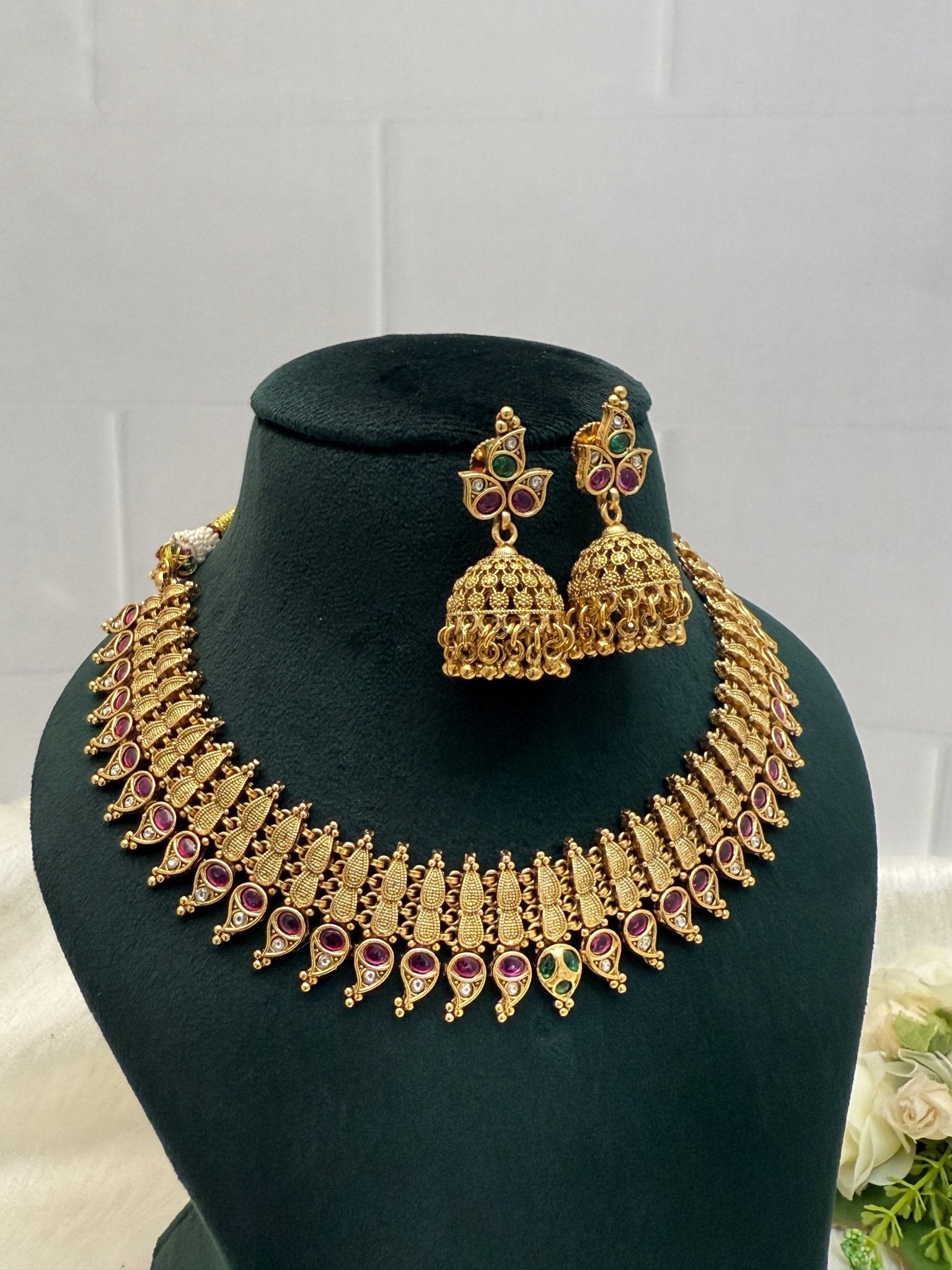Designer Antique Necklace Set 430 - Mahilas