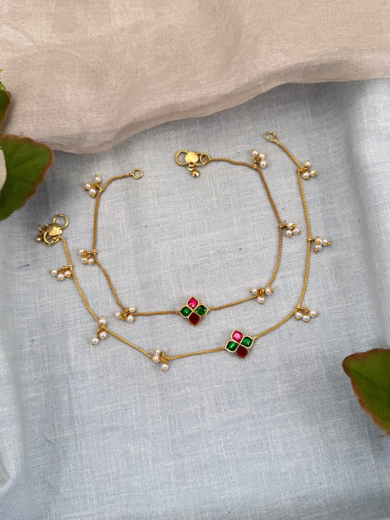 Designer Antique Payal Anklet 0299 - Mahilas