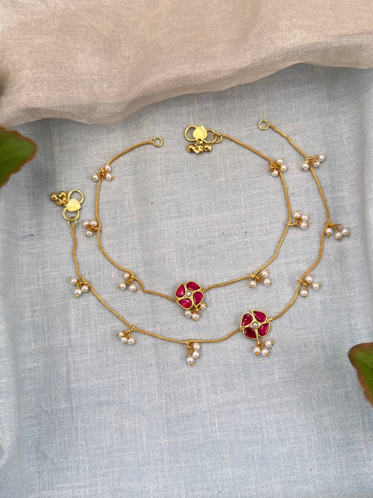 Designer Antique Payal Anklet 0301 - Mahilas